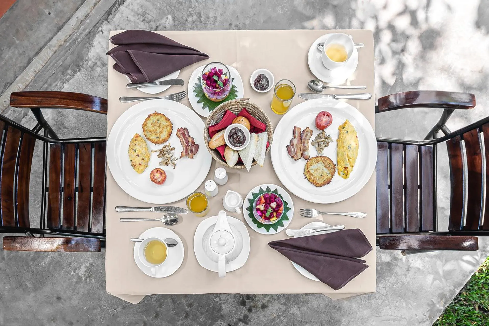 Food and drinks in Sala Baï Hotel & Restaurant School