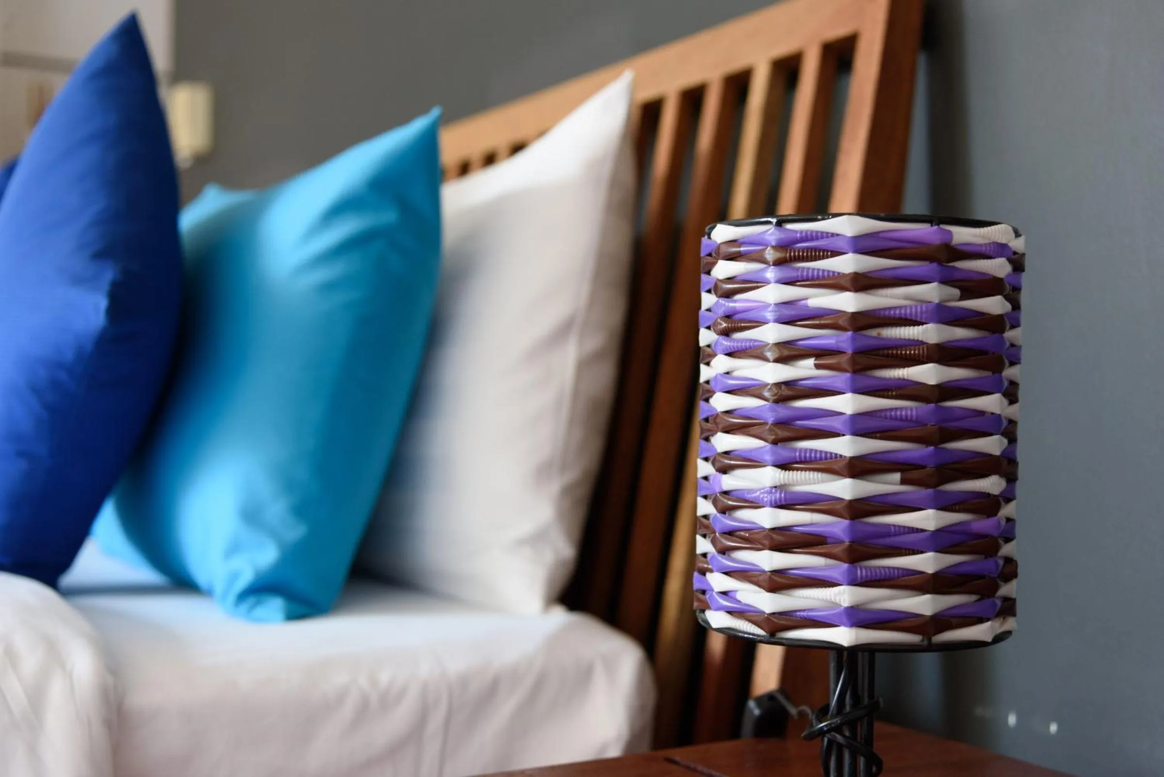 Bed in Sala Baï Hotel & Restaurant School