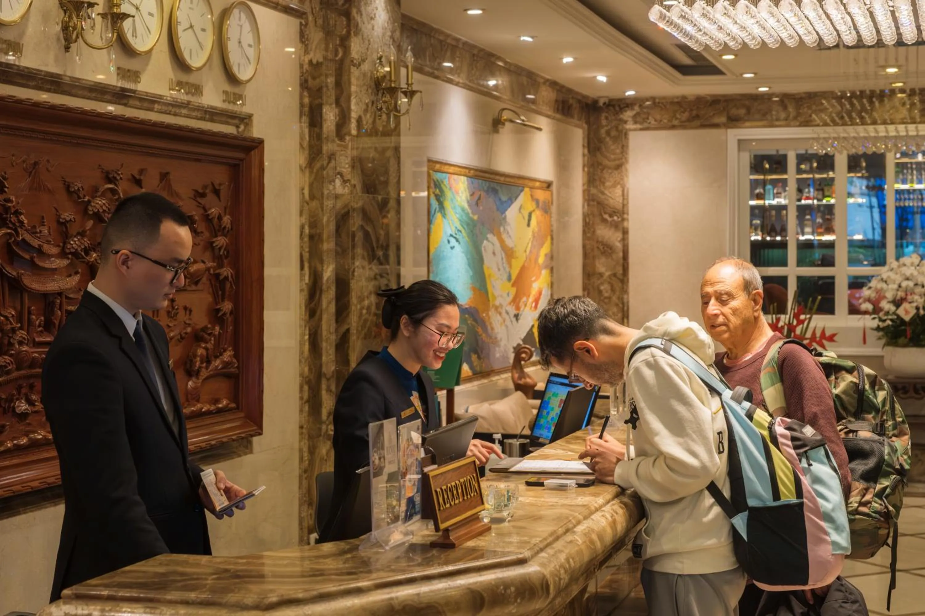 Staff in Champton Hanoi Hotel