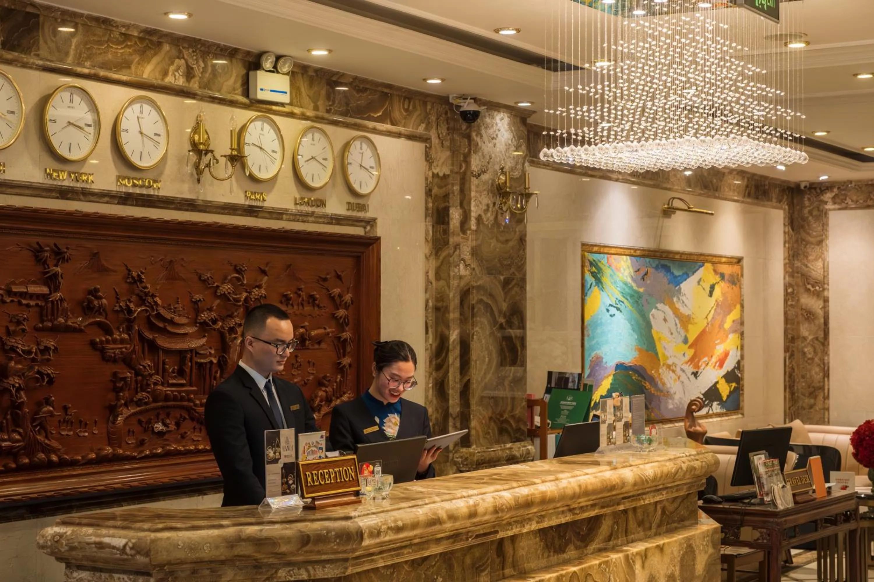 Lobby or reception in Champton Hanoi Hotel