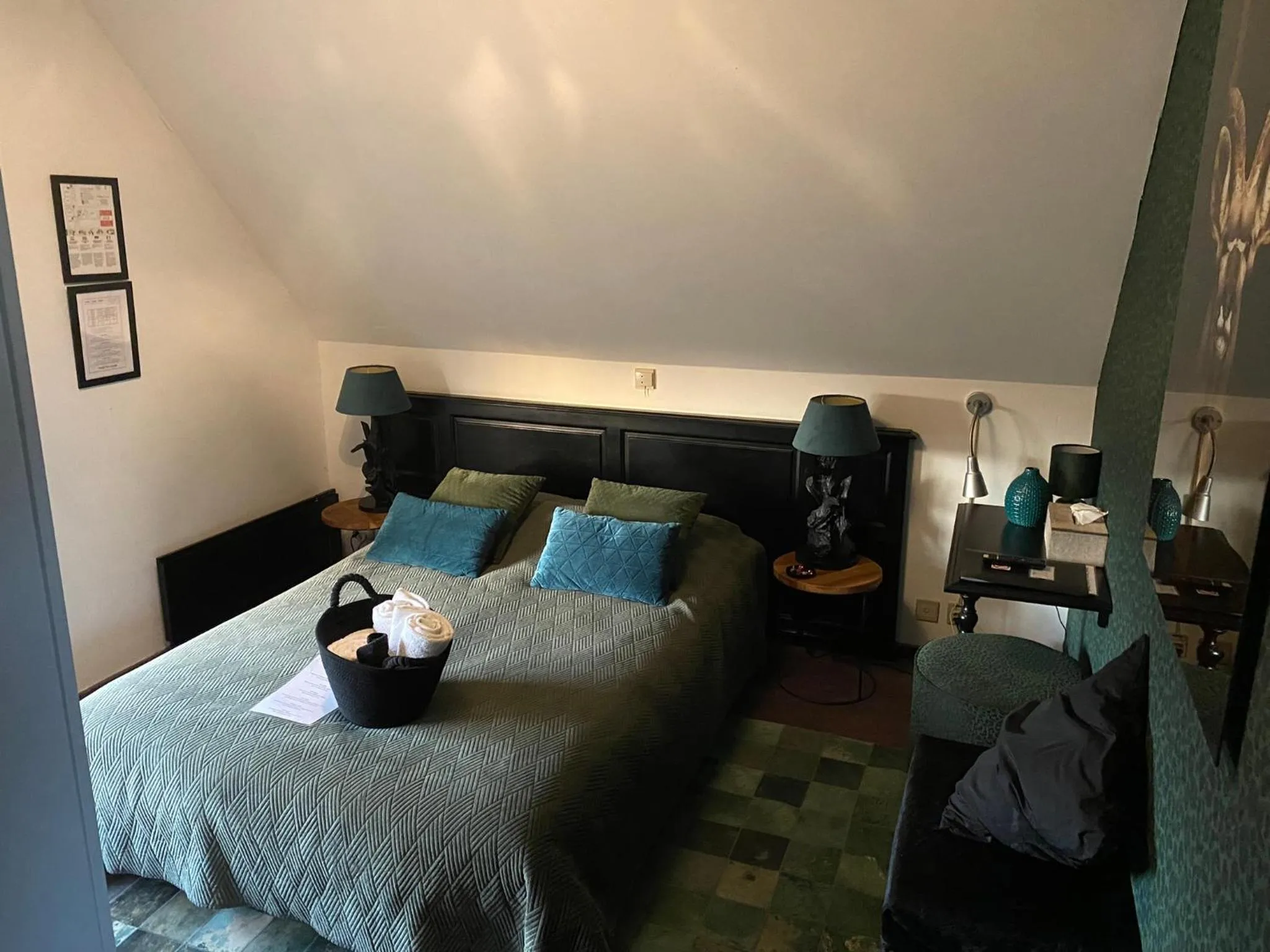 Bed in Hotel Ten Lande