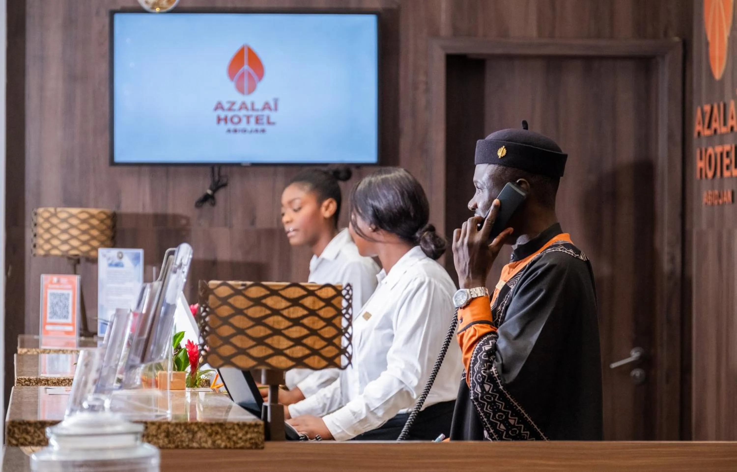 Lobby or reception in Azalaï Hôtel Abidjan