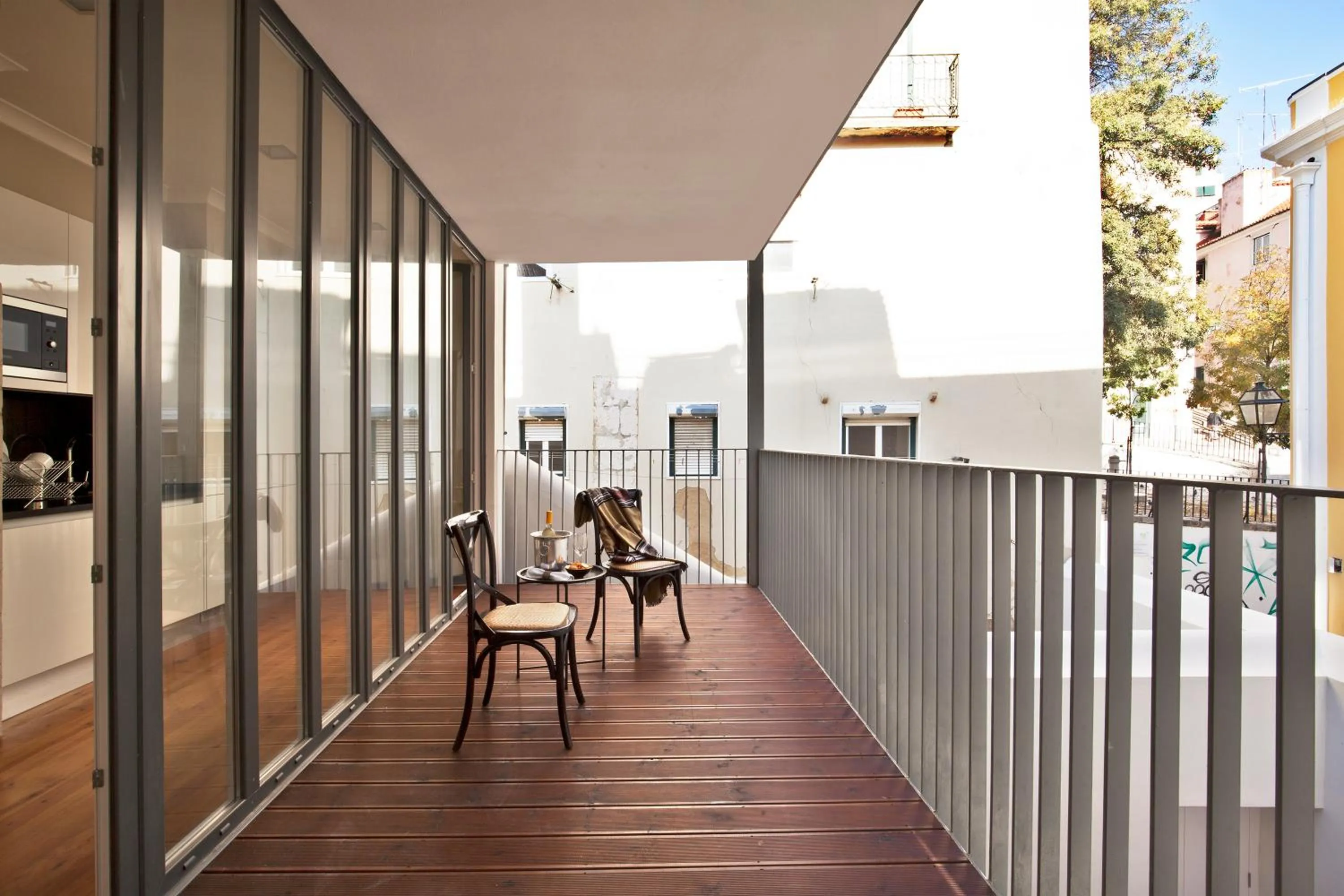 Balcony/Terrace in Lisbon Five Stars Apartments Bica
