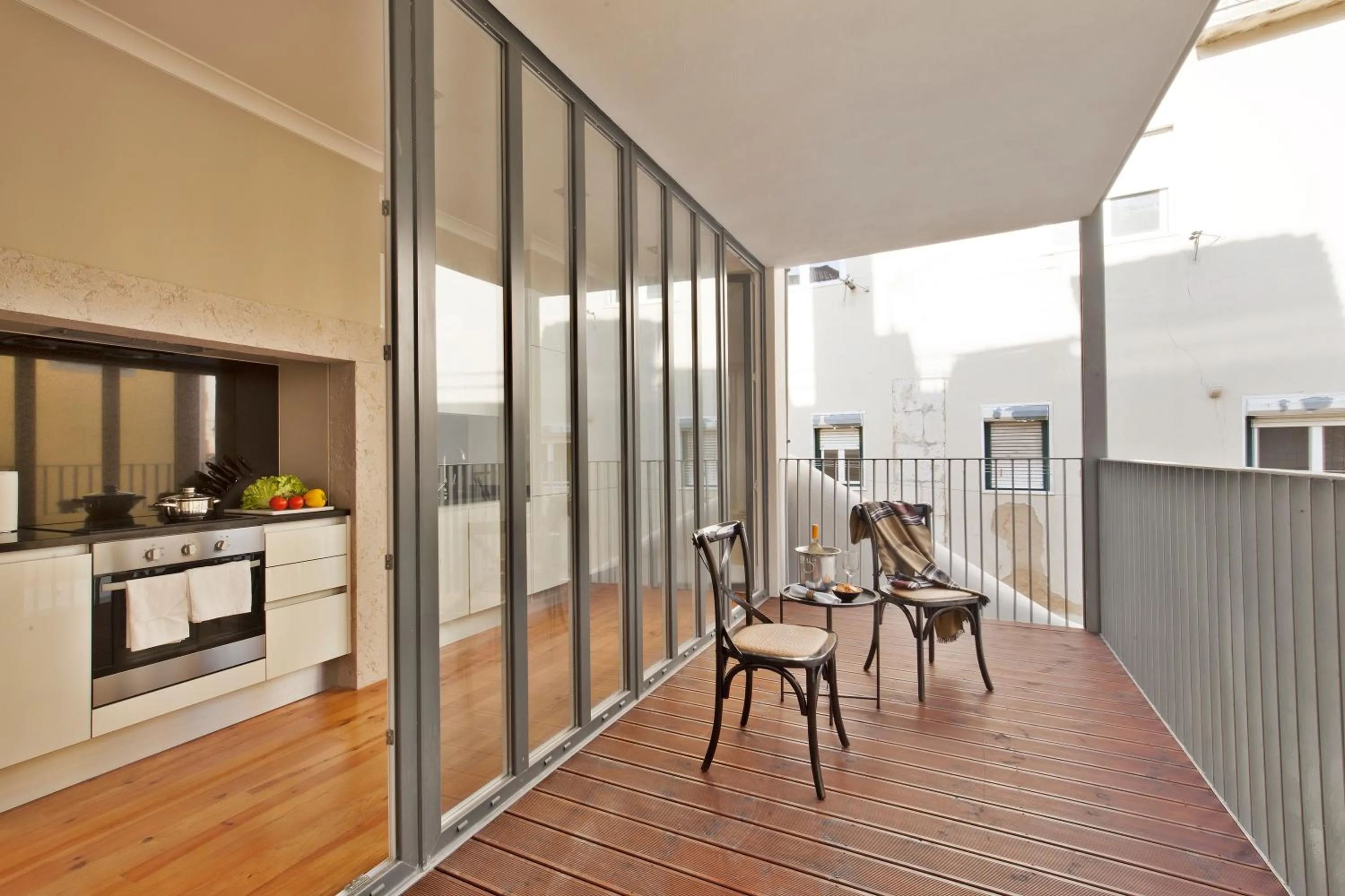 Balcony/Terrace in Lisbon Five Stars Apartments Bica