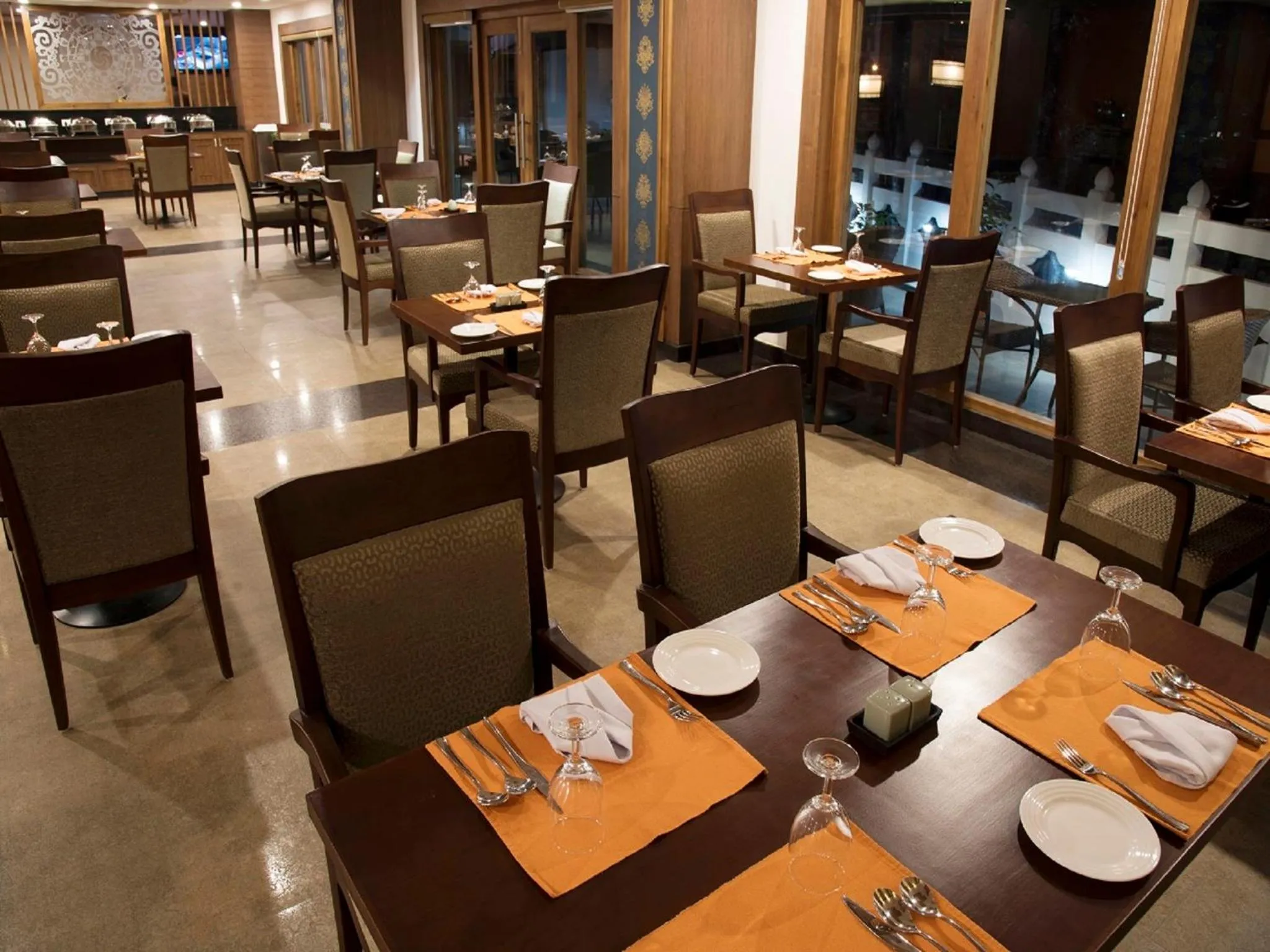 Dining area in CityHotel, Thimphu
