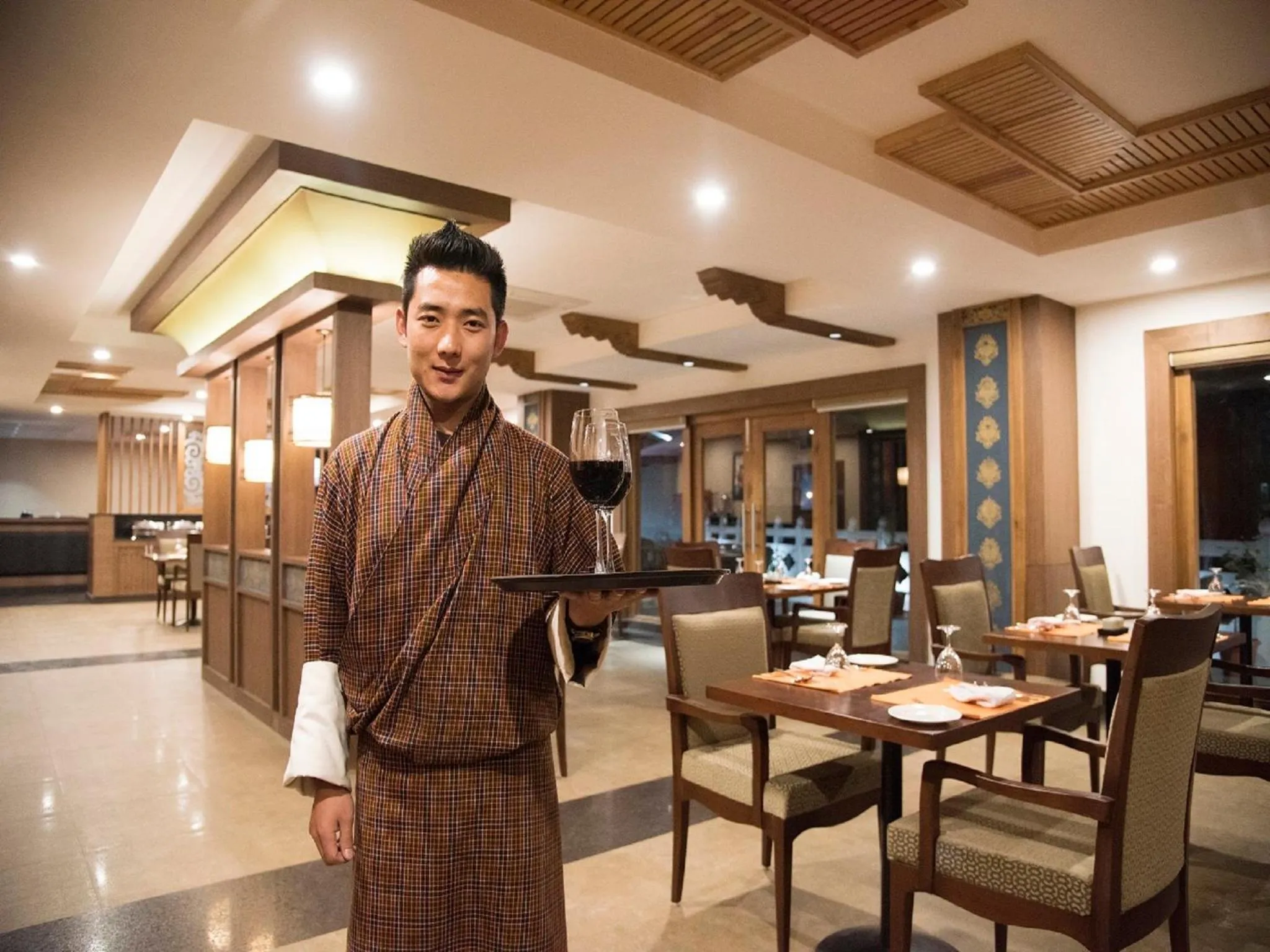 Dining area in CityHotel, Thimphu
