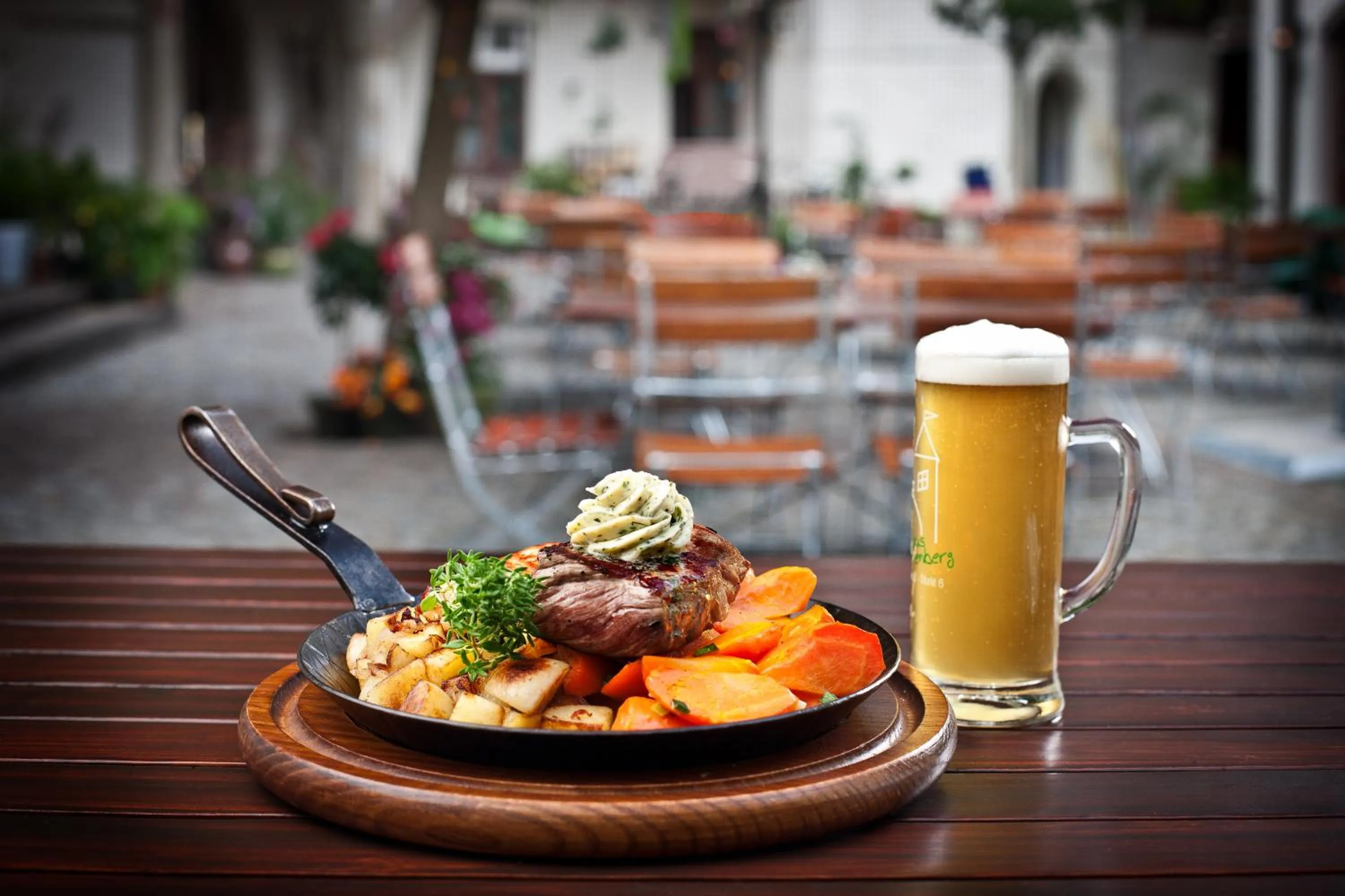 Food close-up in Hotel Brauhaus Wittenberg
