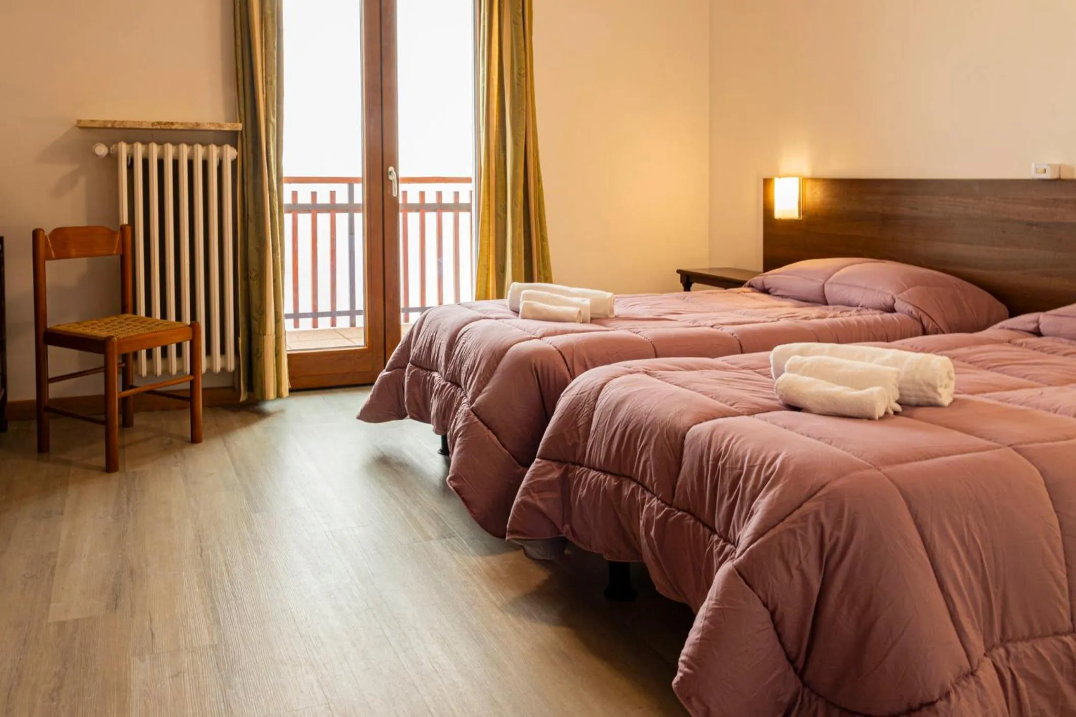 View (from property/room), Bed in Hotel Galassia