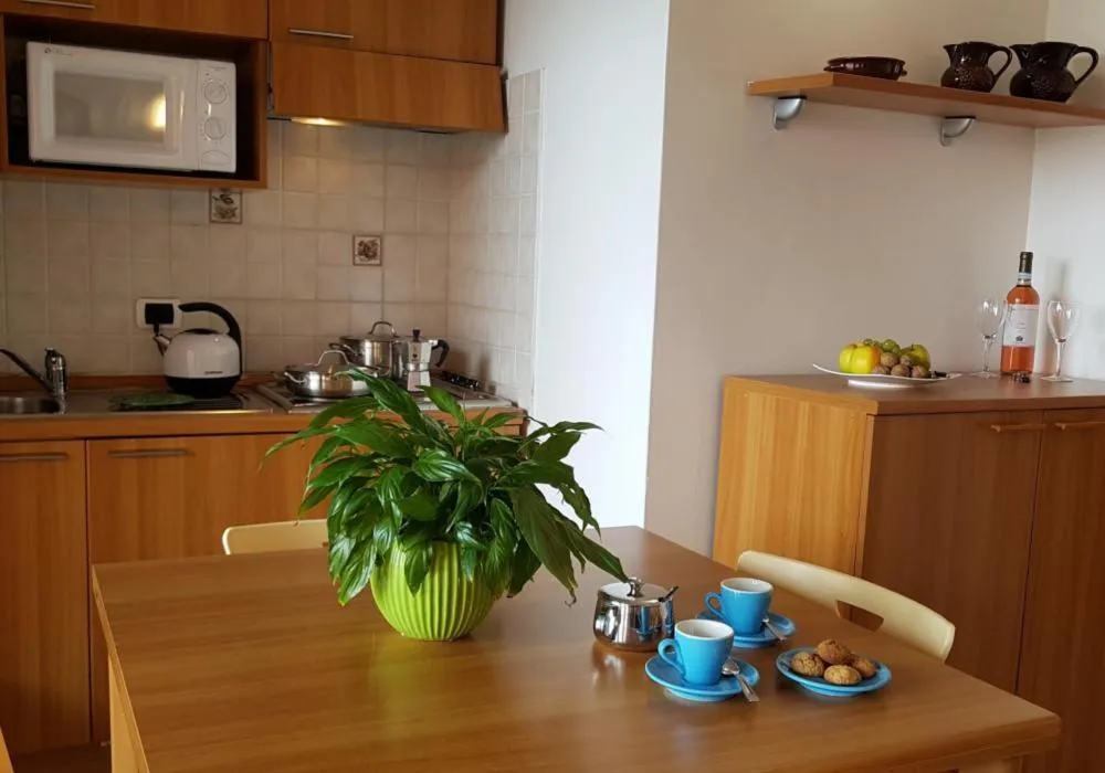 Kitchen or kitchenette in Hotel Galassia