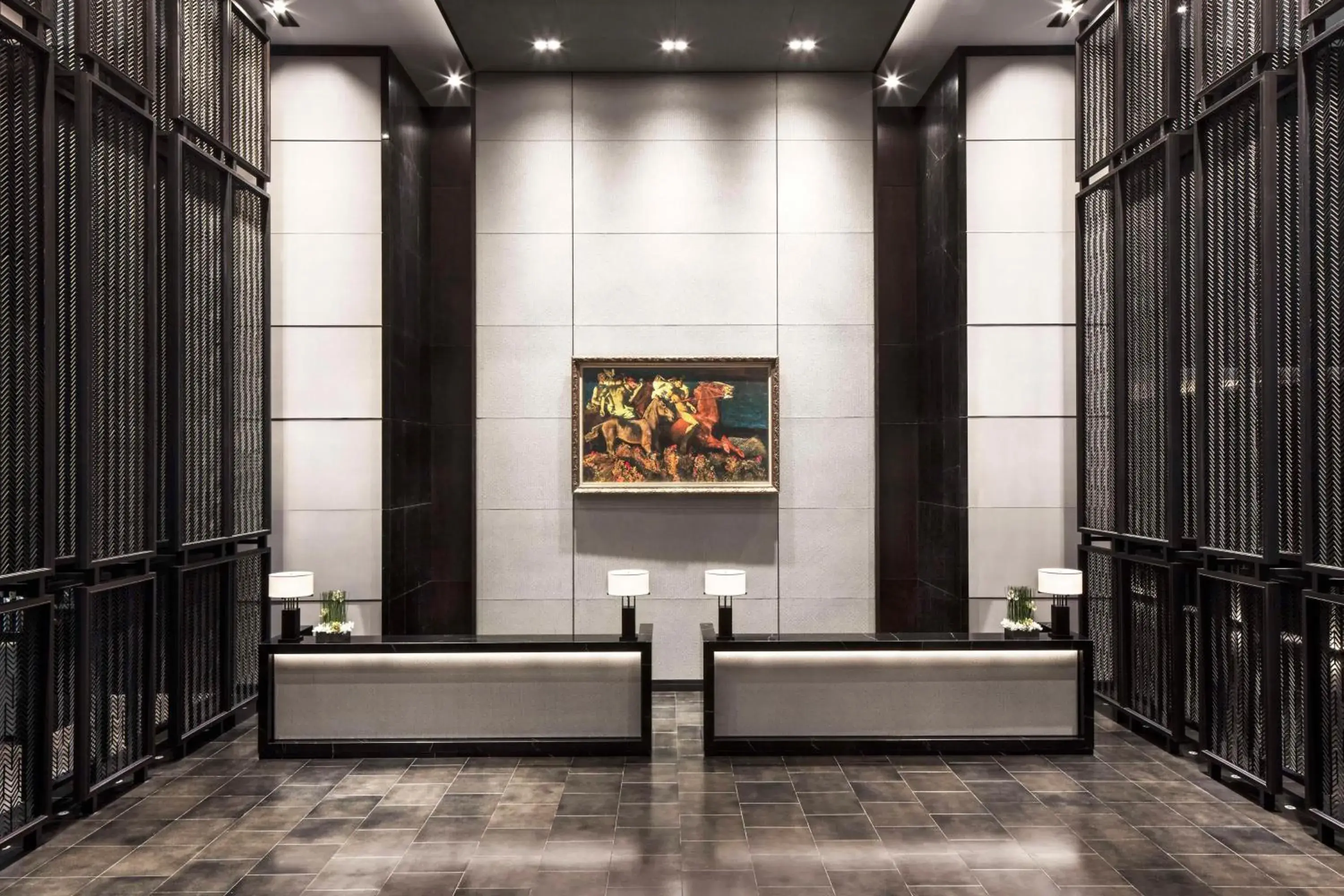 Lobby or reception in Hilton Ningbo Dongqian Lake Lobby or reception in Hilton Ningbo Dongqian Lake