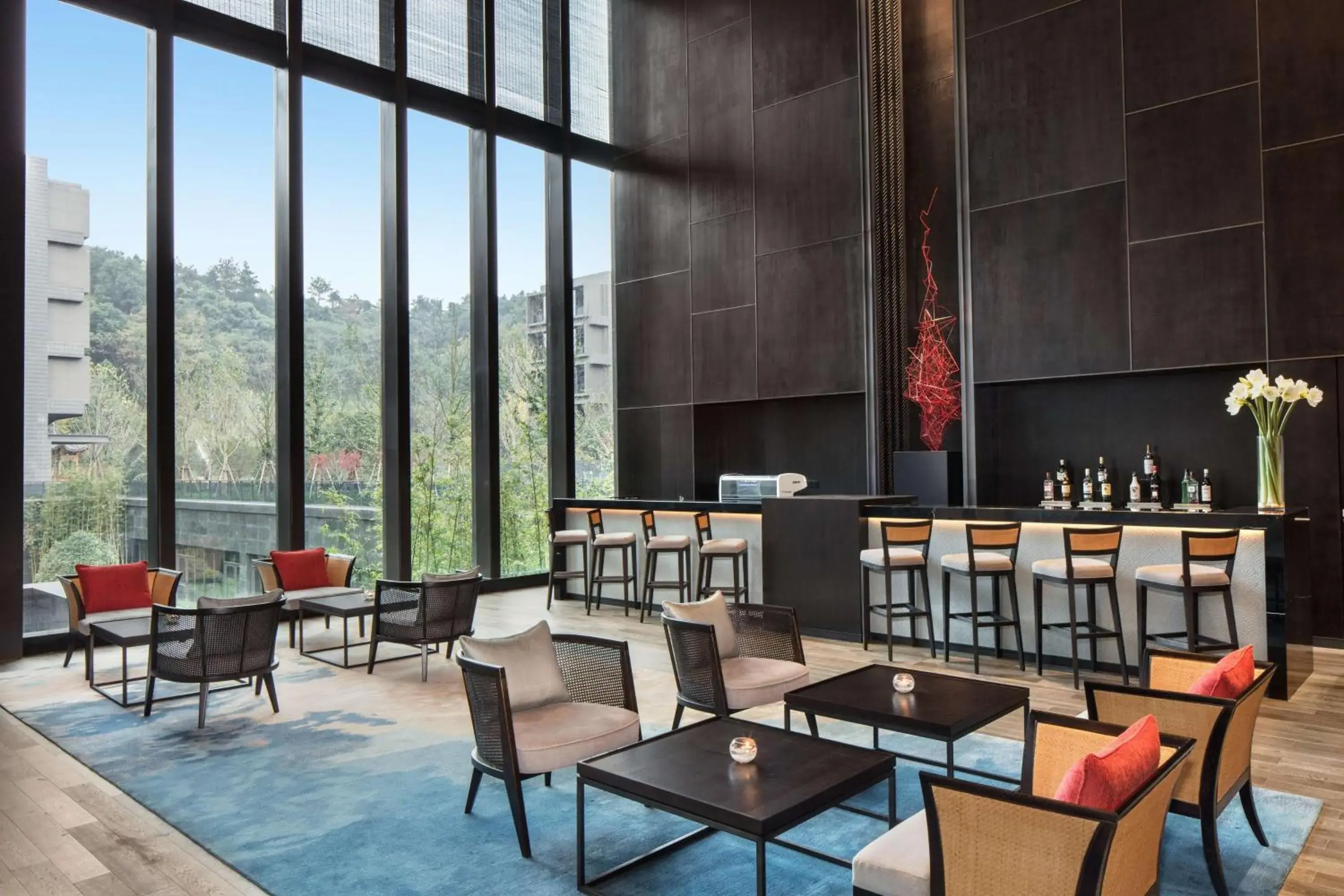 Lobby or reception in Hilton Ningbo Dongqian Lake Lobby or reception in Hilton Ningbo Dongqian Lake