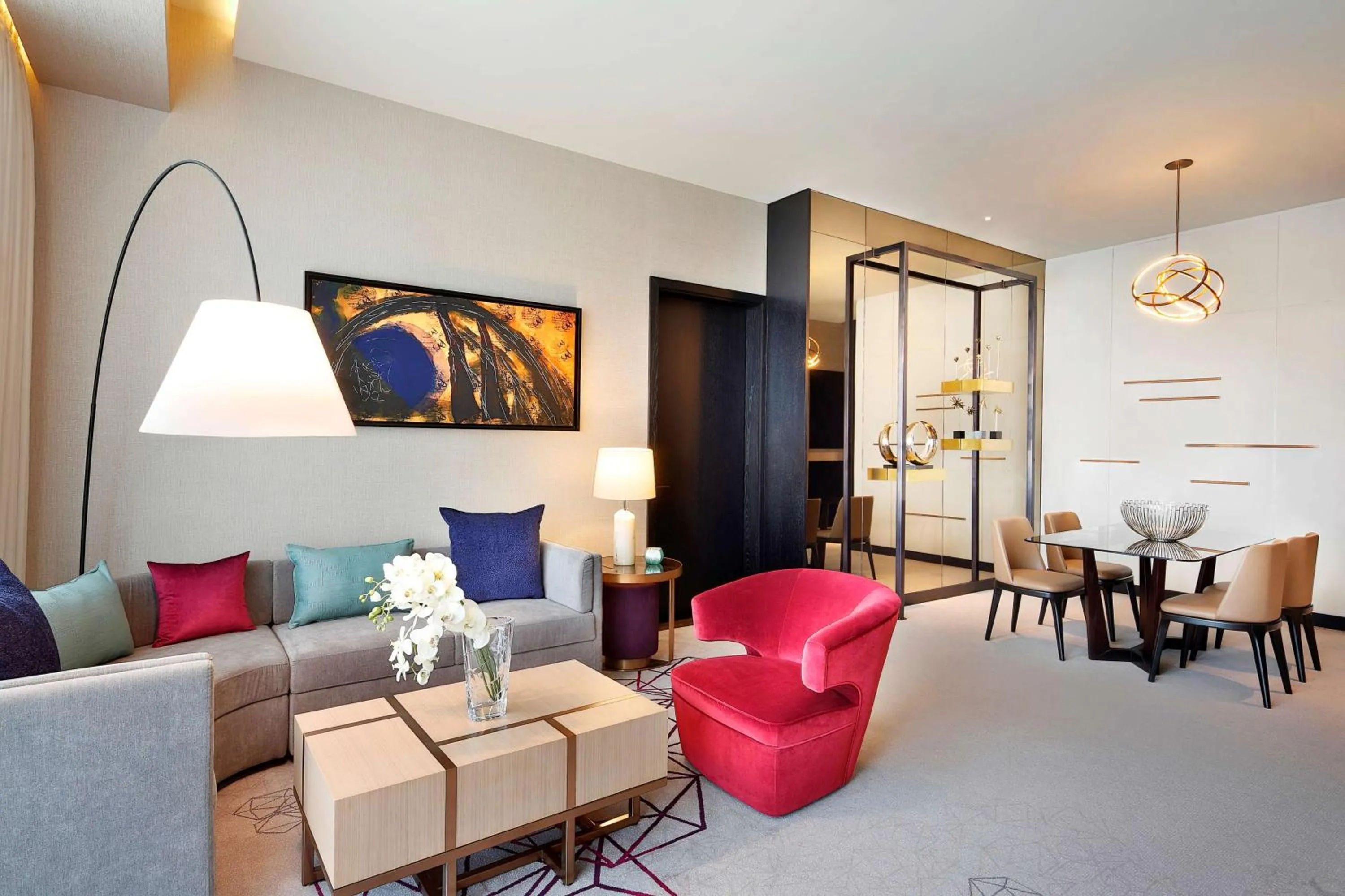 Living room in AlRayyan Hotel Doha, Curio Collection by Hilton