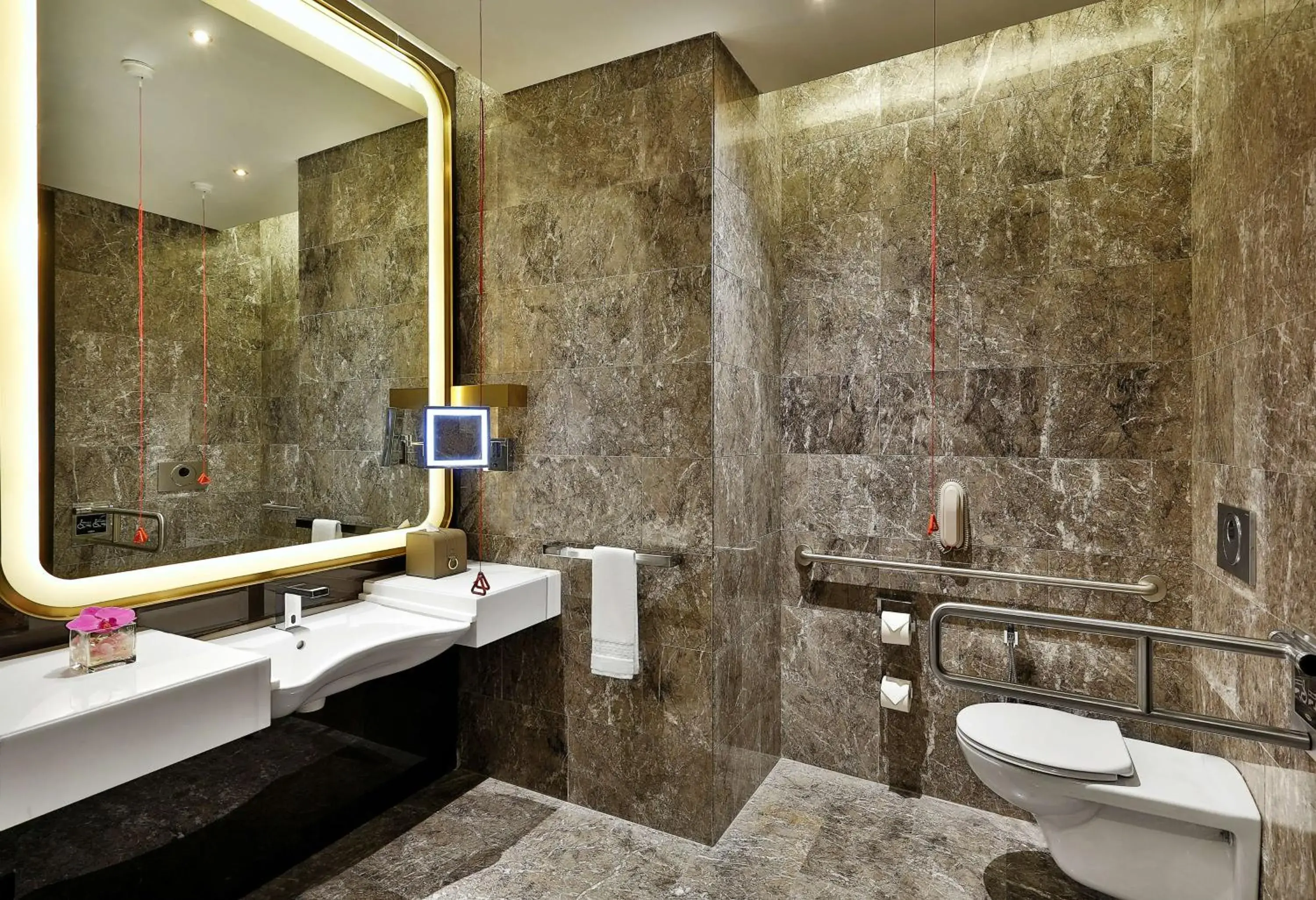 Bathroom in AlRayyan Hotel Doha, Curio Collection by Hilton Bathroom in AlRayyan Hotel Doha, Curio Collection by Hilton