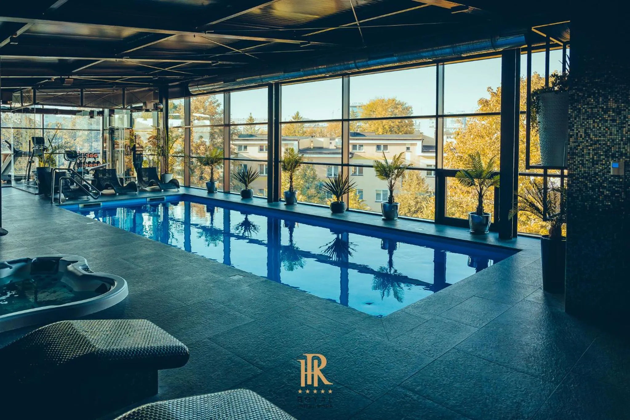 Pool view in Hotel Royal & Spa