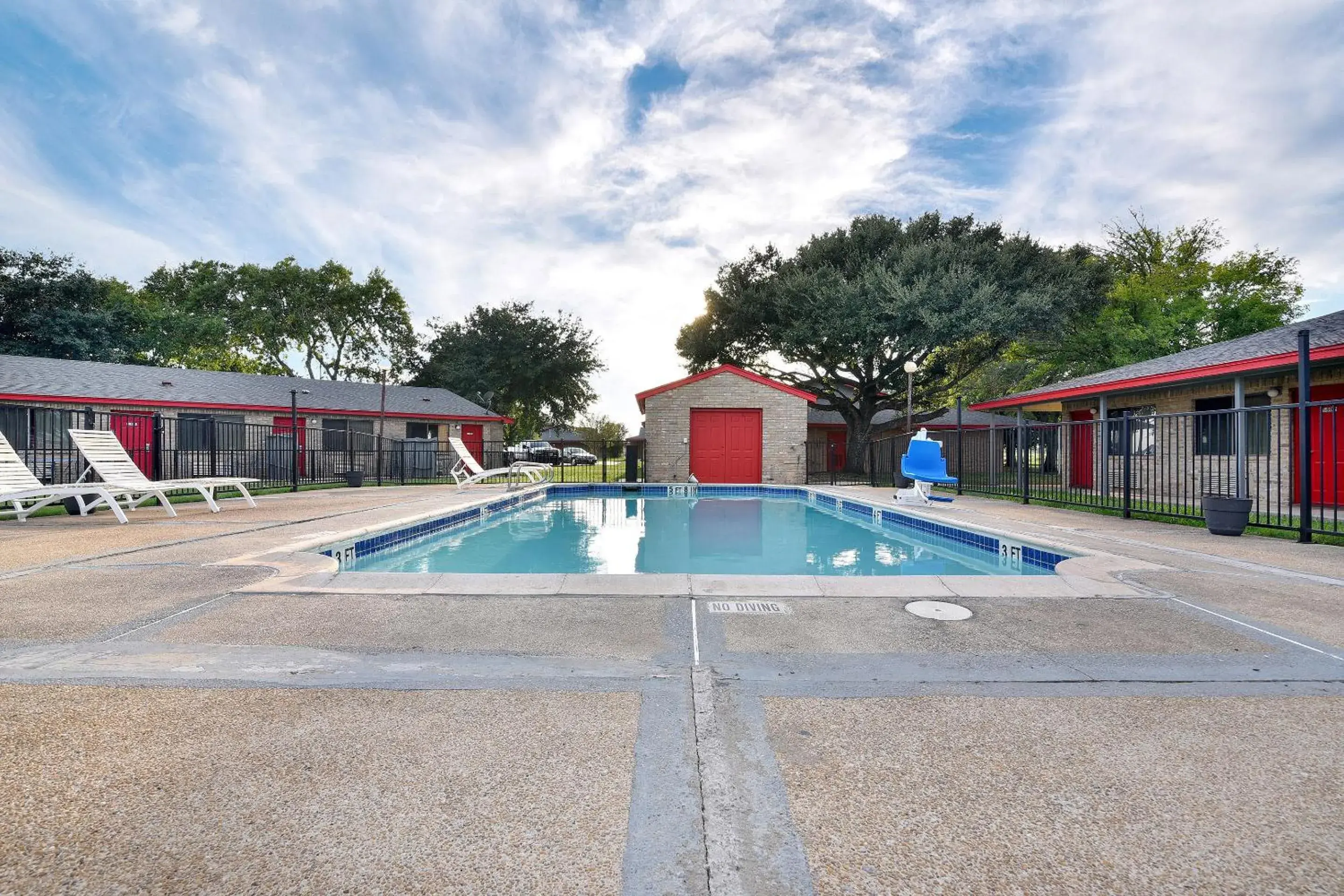 Swimming pool in Americas Best Value Inn Lockhart TX Swimming pool in Americas Best Value Inn Lockhart TX