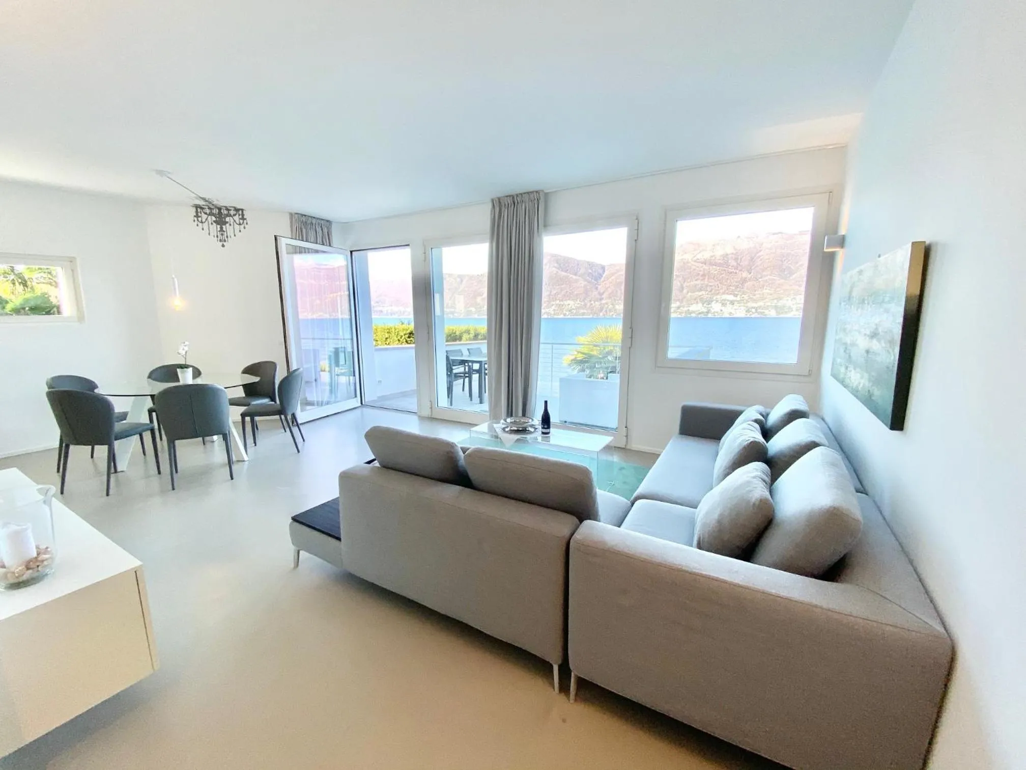 Living room in Villa Poseidon
