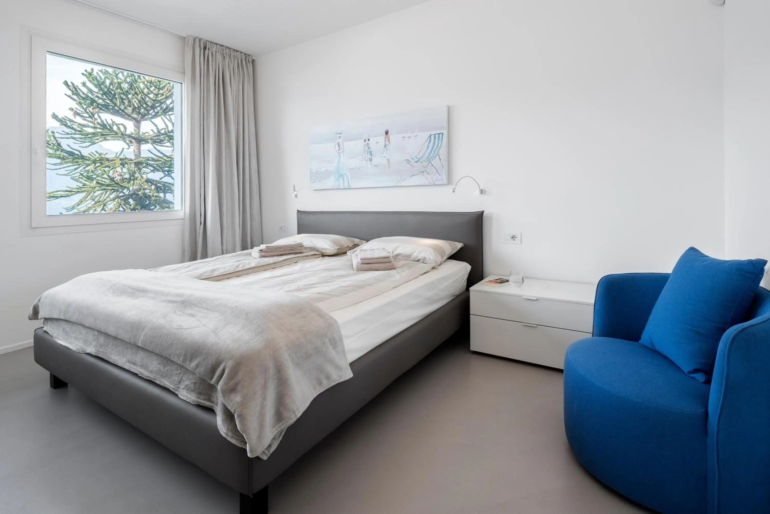 Bedroom, Bed in Villa Poseidon