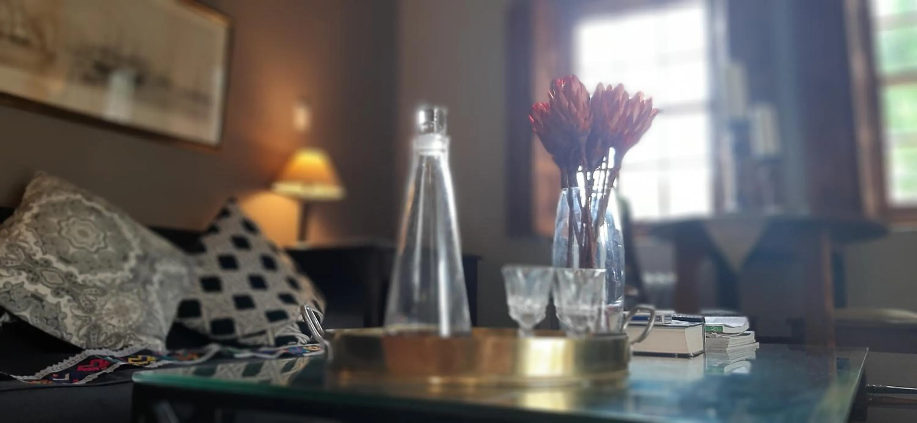 Seating area in Abigail's Garden Cottage