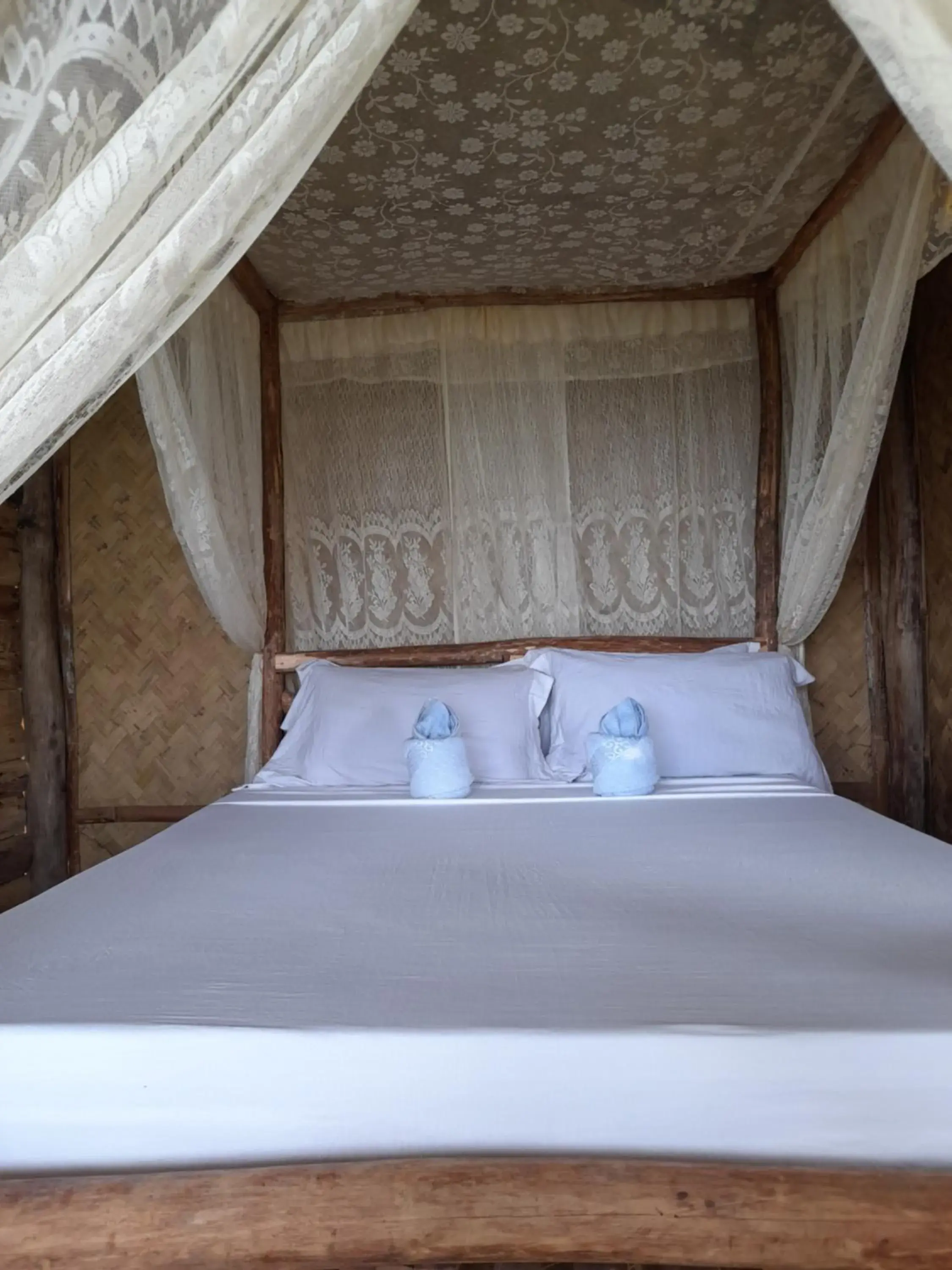 Bed in Erlittop Nature Lodge Bed in Erlittop Nature Lodge