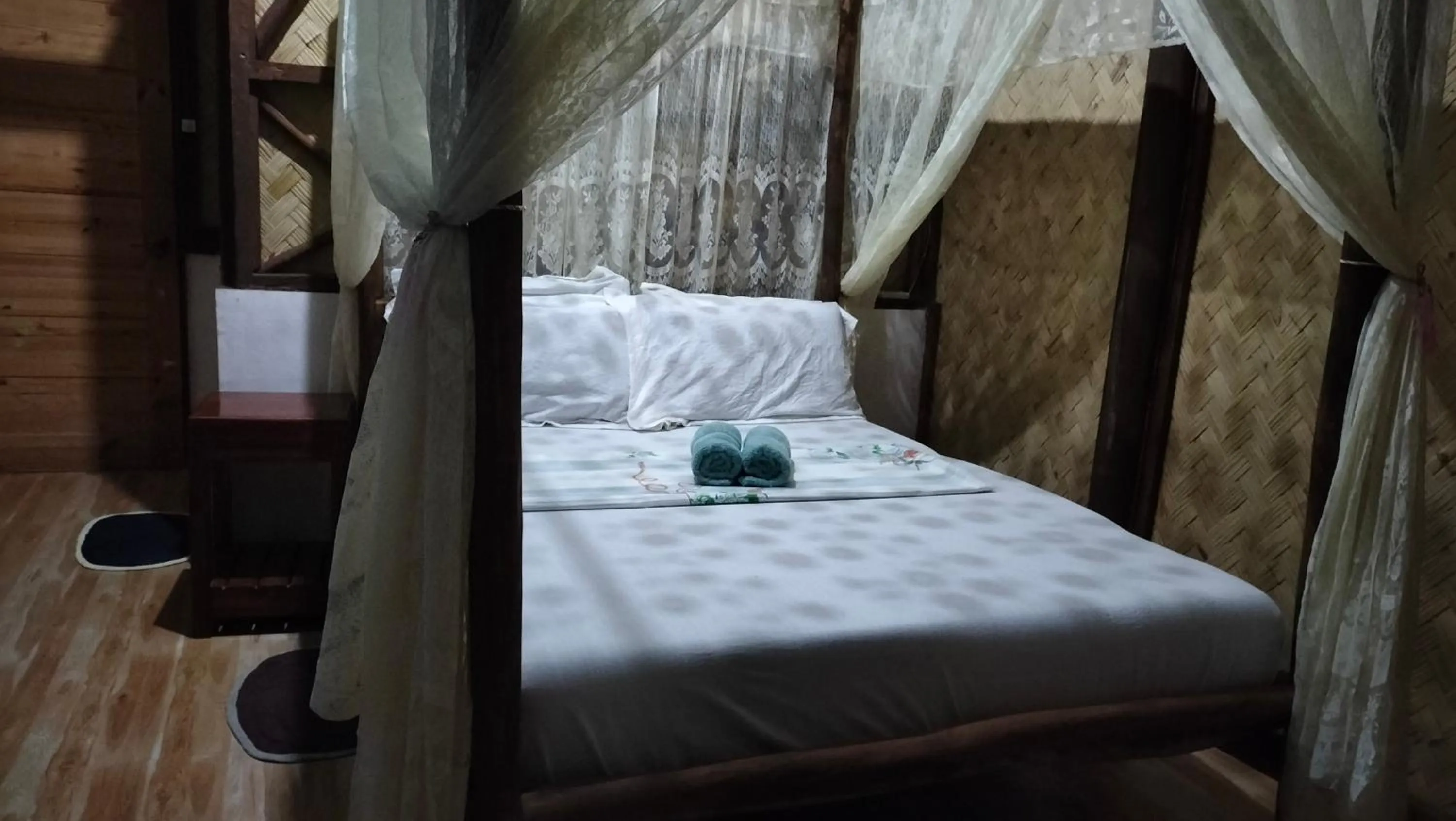 Bed in Erlittop Nature Lodge