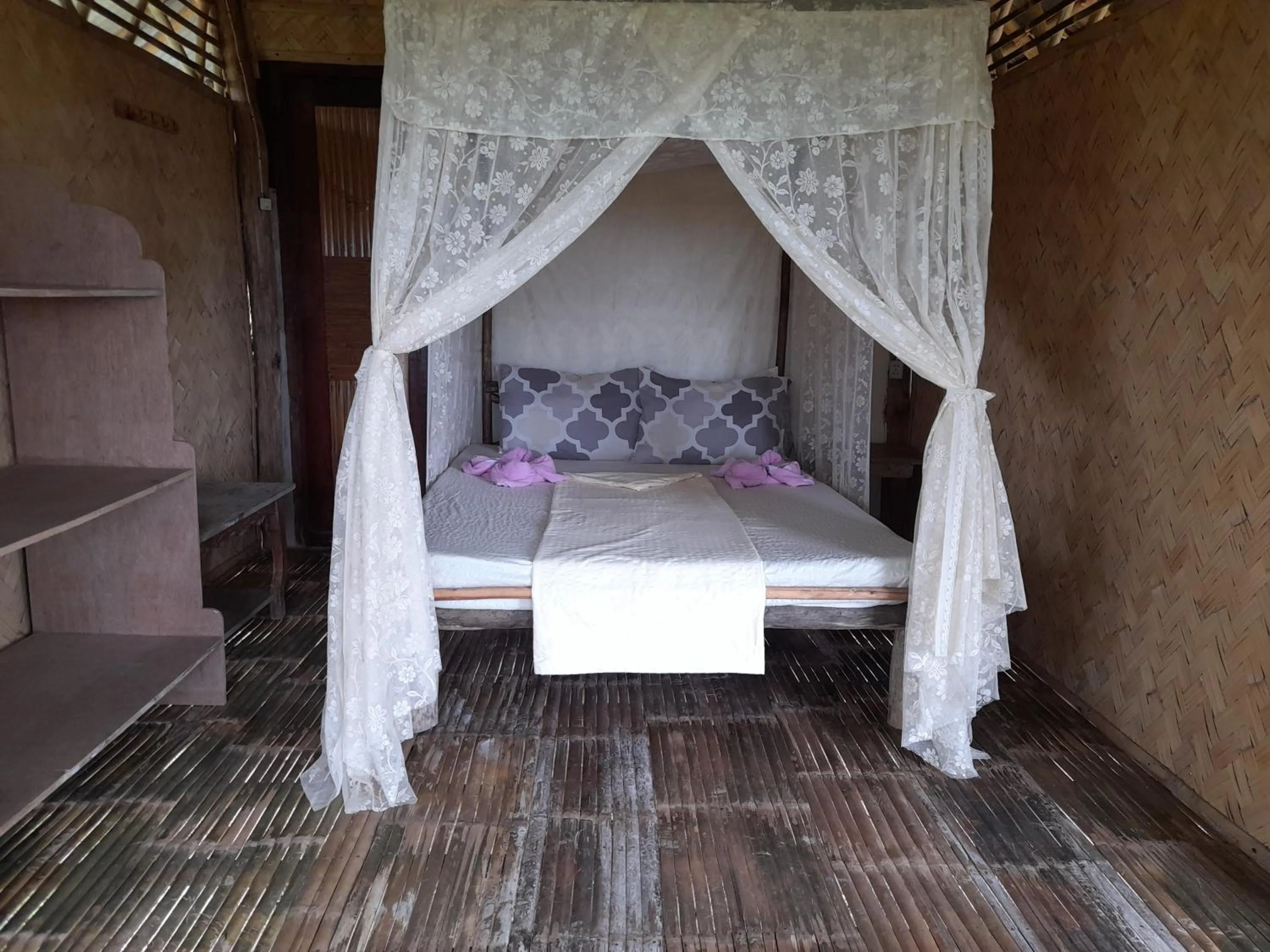 Bed in Erlittop Nature Lodge