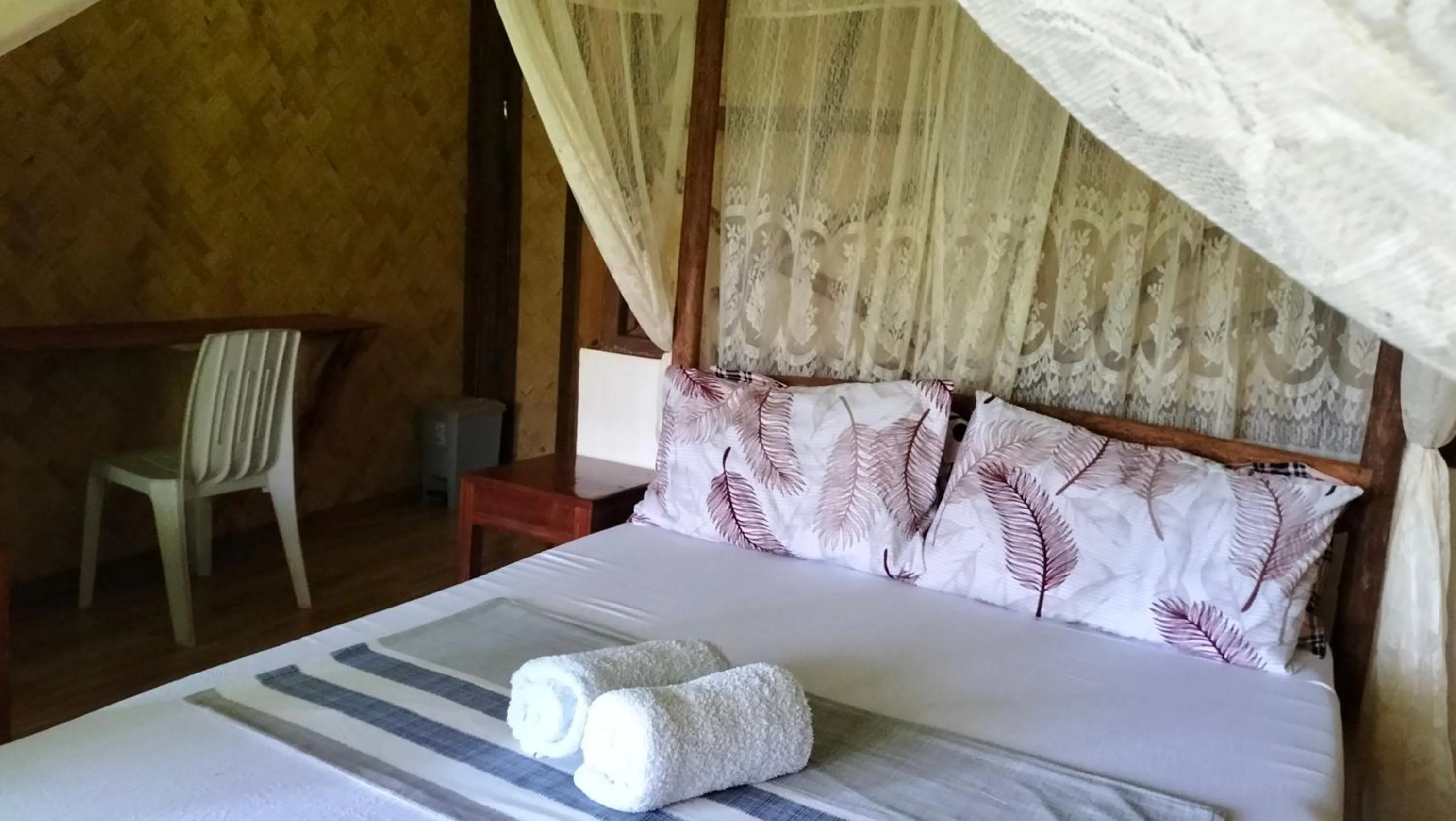 Bed in Erlittop Nature Lodge
