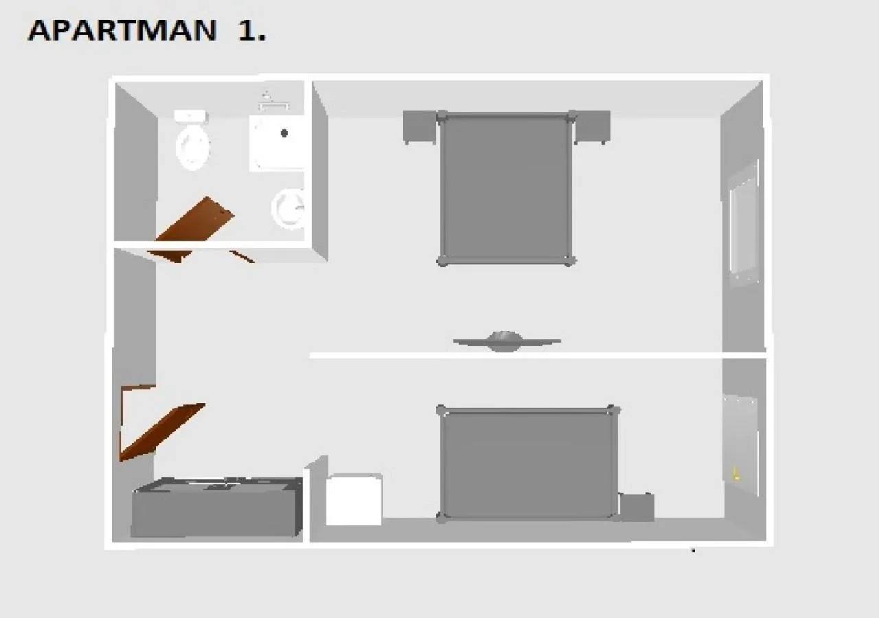 Floor plan in Thermal Apartman