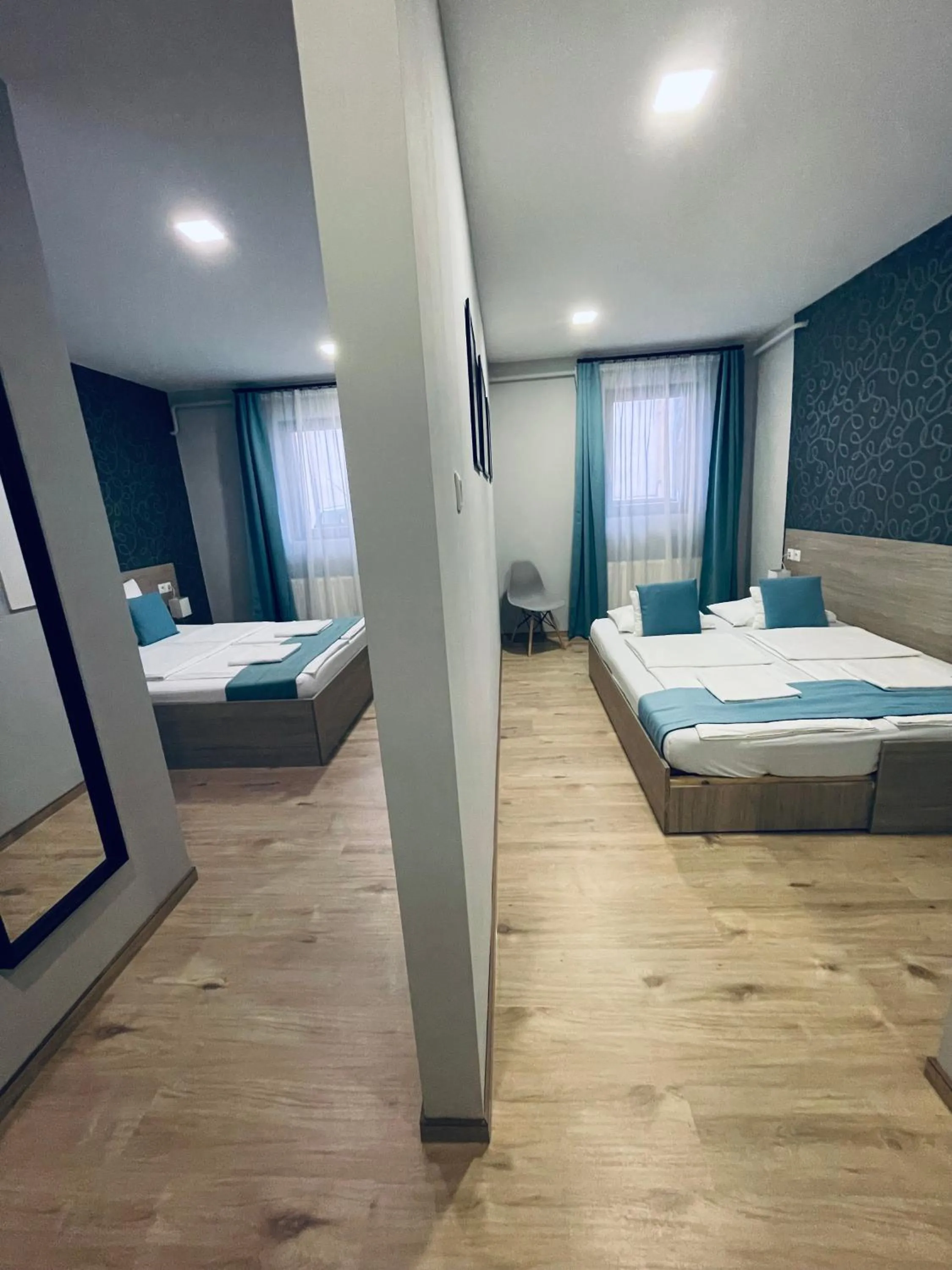 Property building, Bed in Thermal Apartman