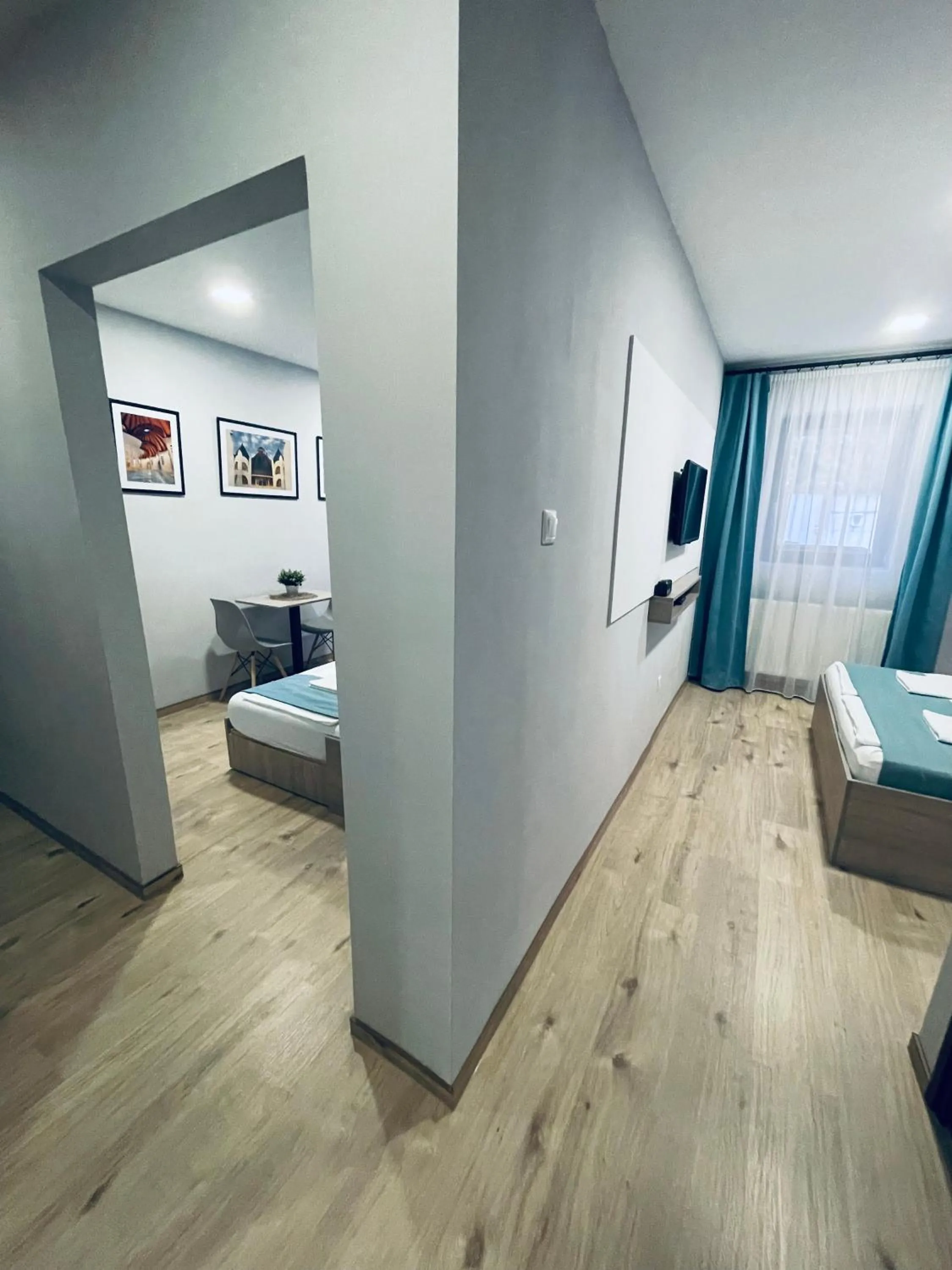 Property building, Bed in Thermal Apartman