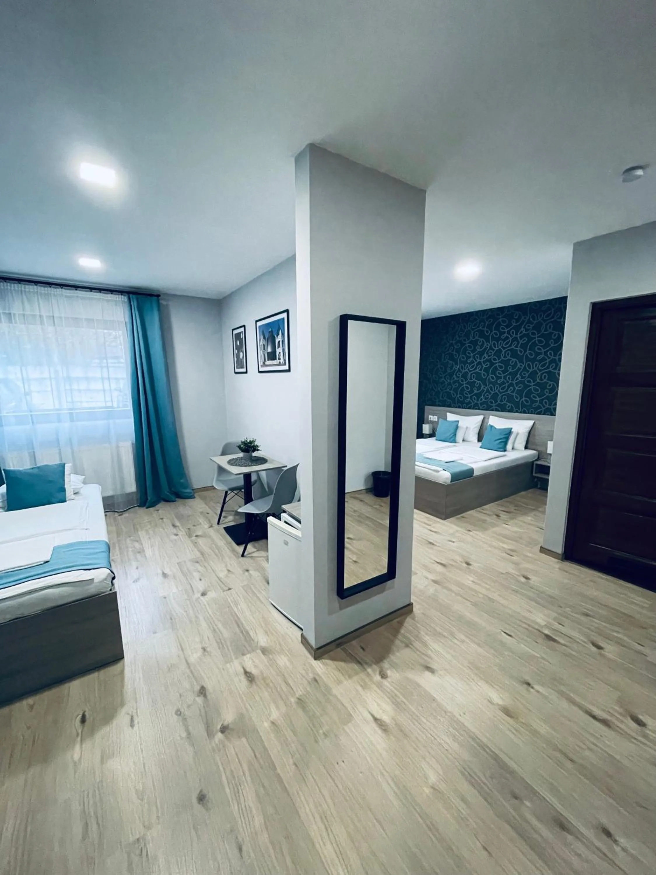 Property building, Bed in Thermal Apartman