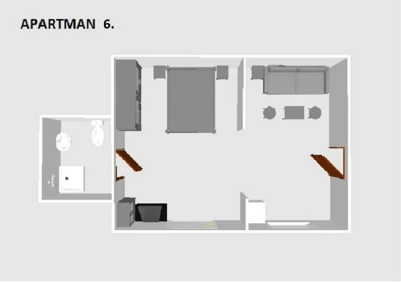 Floor plan in Thermal Apartman