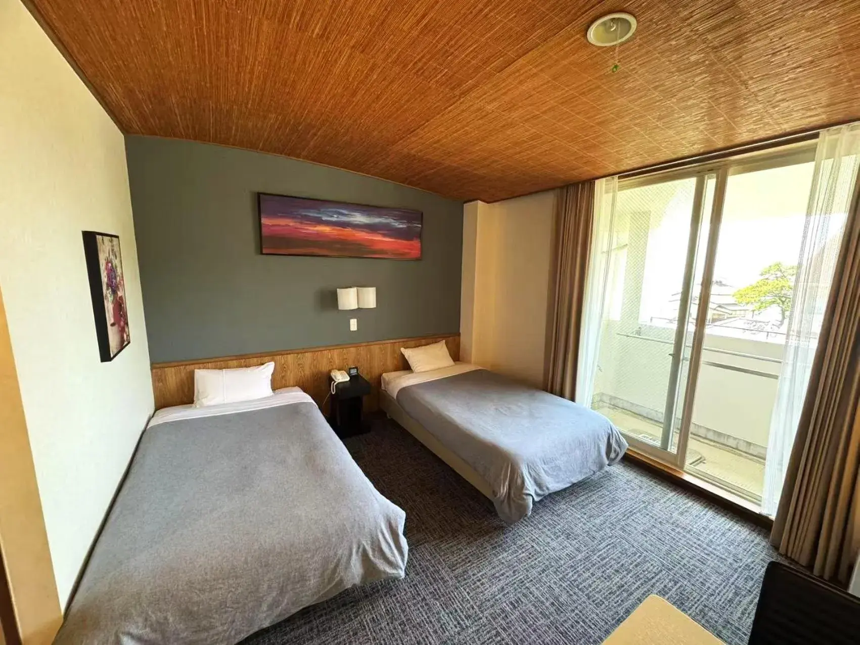 Bed in Shinnishiki Hotel Bed in Shinnishiki Hotel