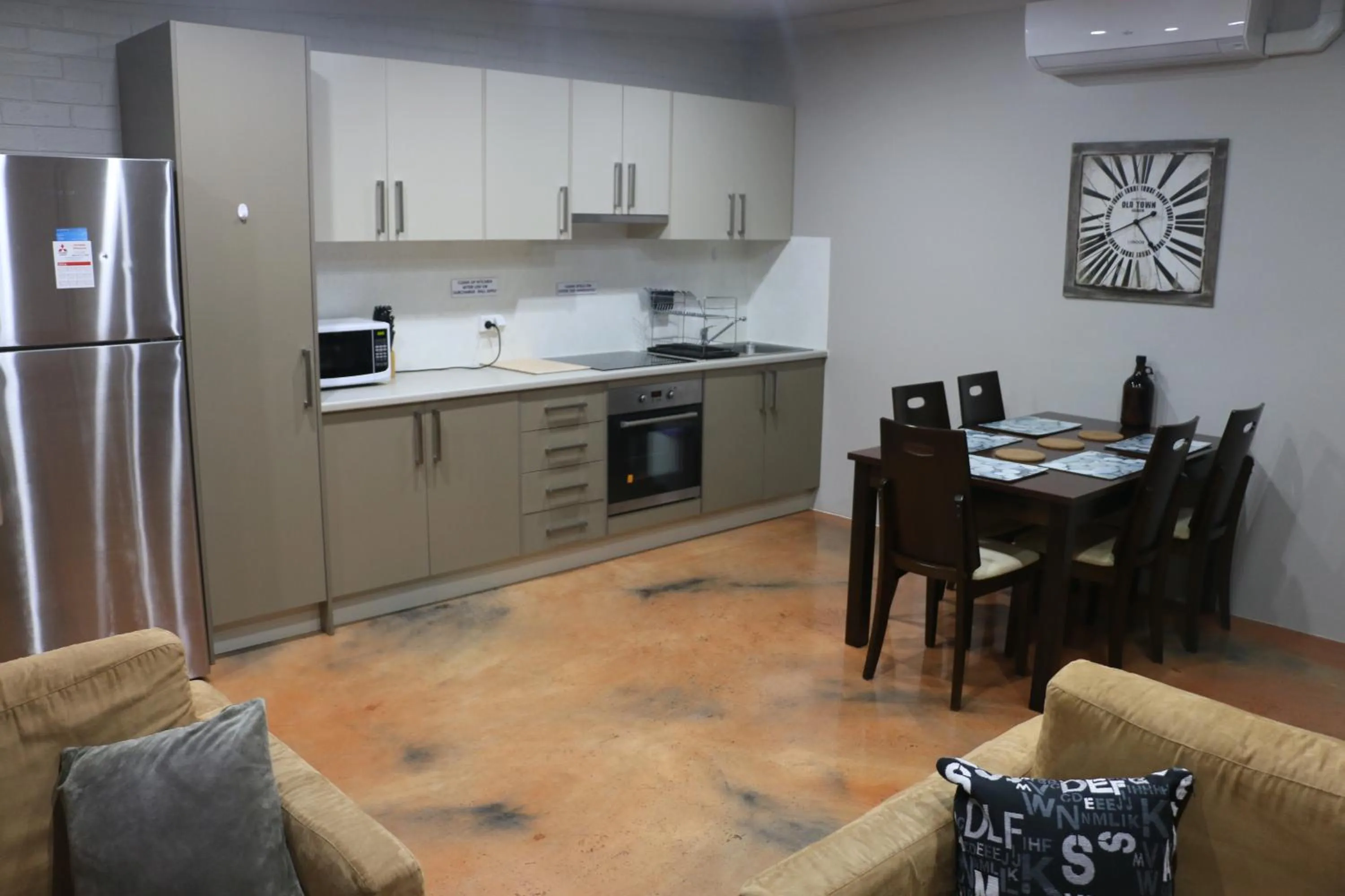 Kitchen or kitchenette in Westside Studio Apartments