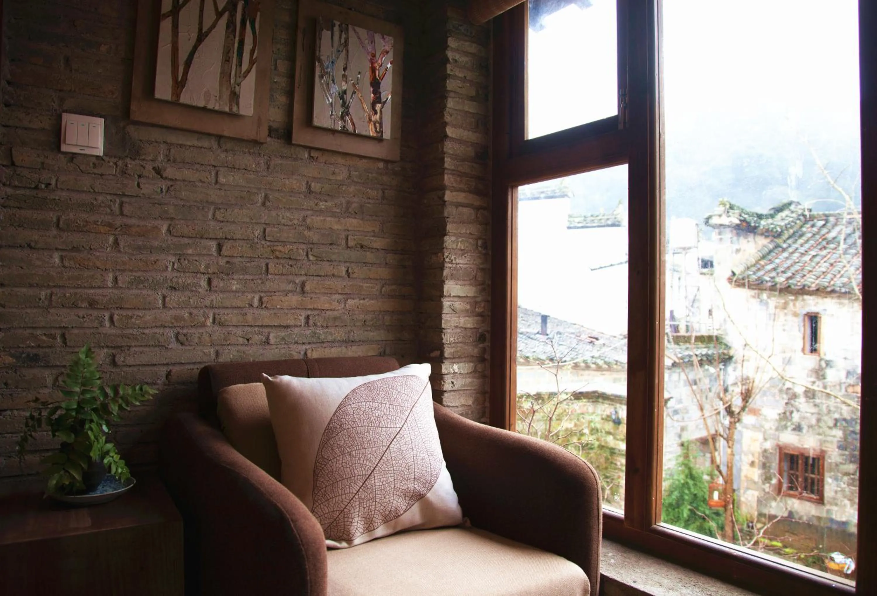 Seating area in WuYuan QiYe YanXiang Guesthouse