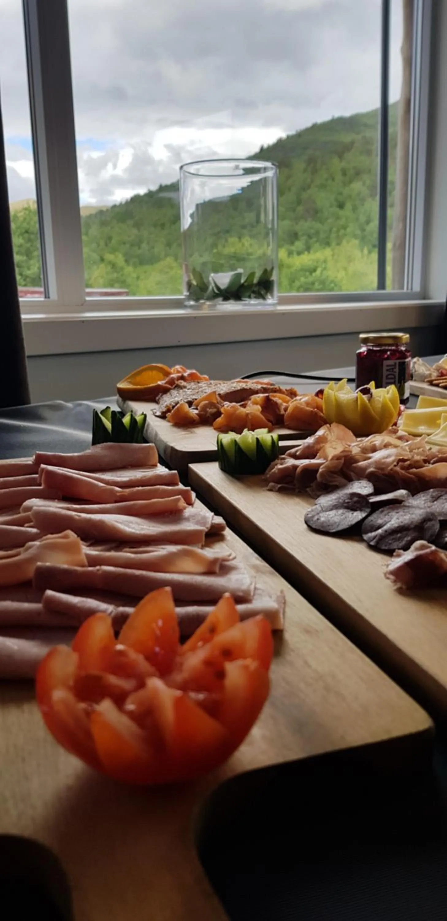Continental breakfast in Blåtind Boutique Hotel