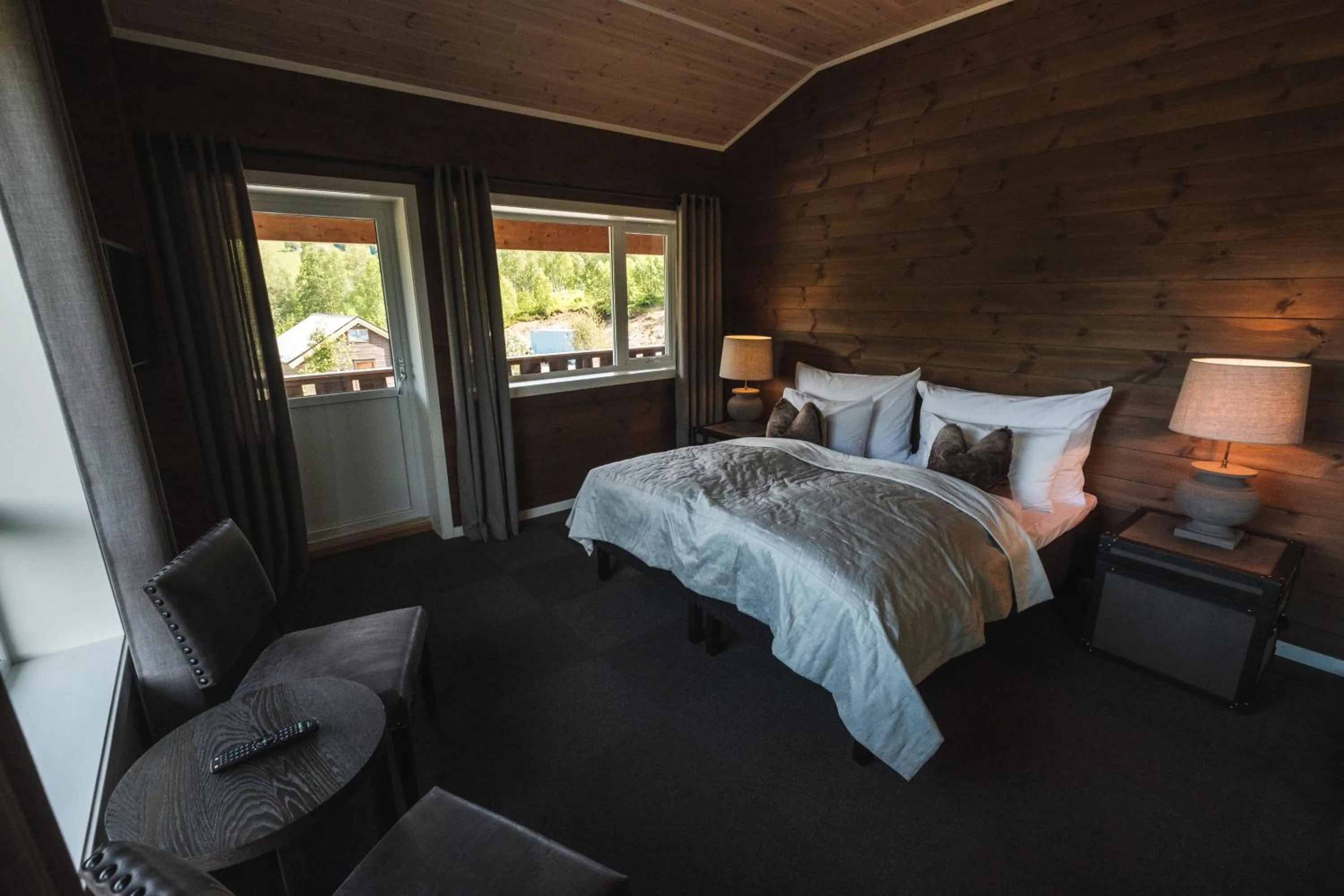 Bed in Blåtind Boutique Hotel