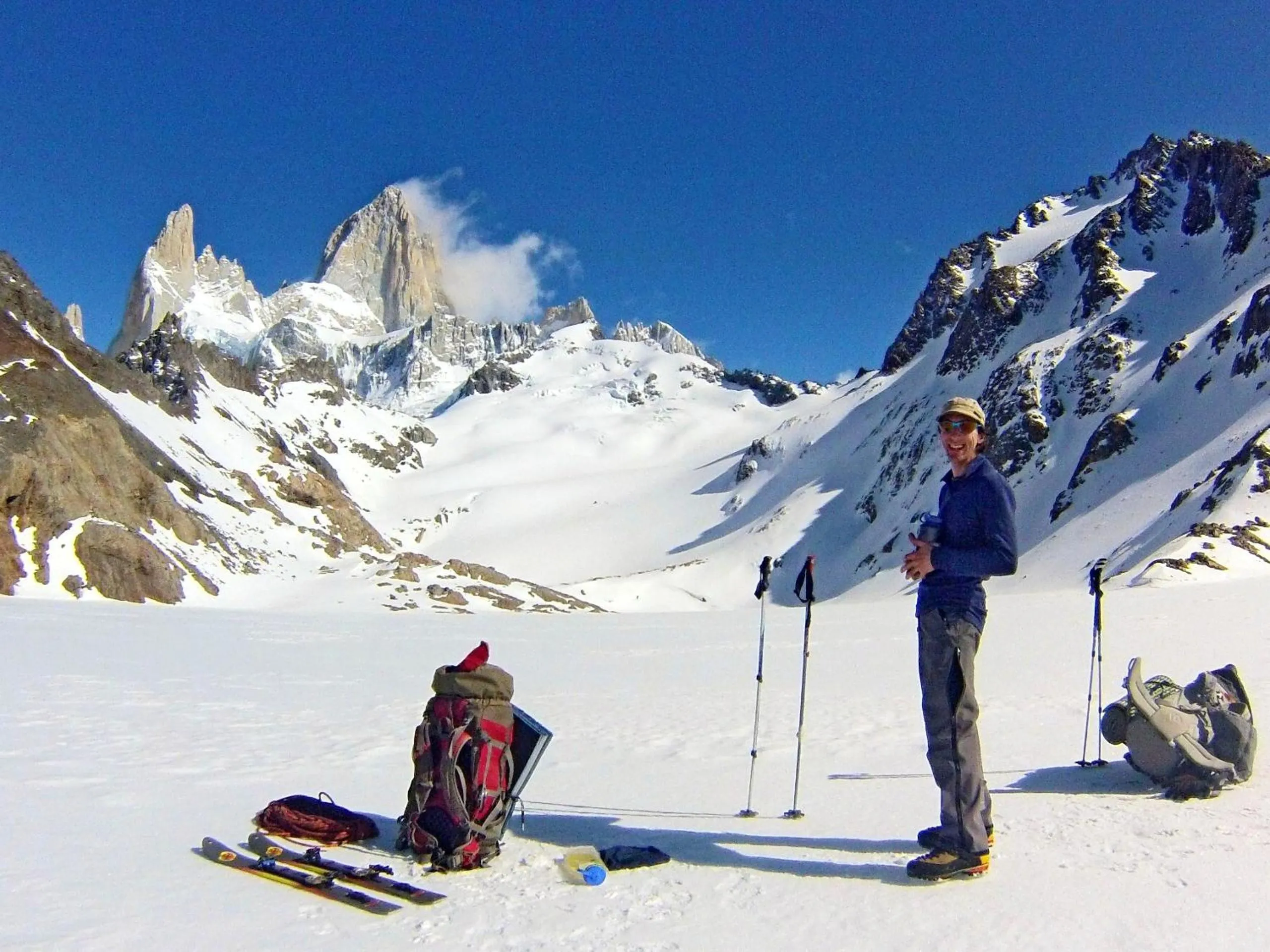 Skiing in CasaAndina Chalten