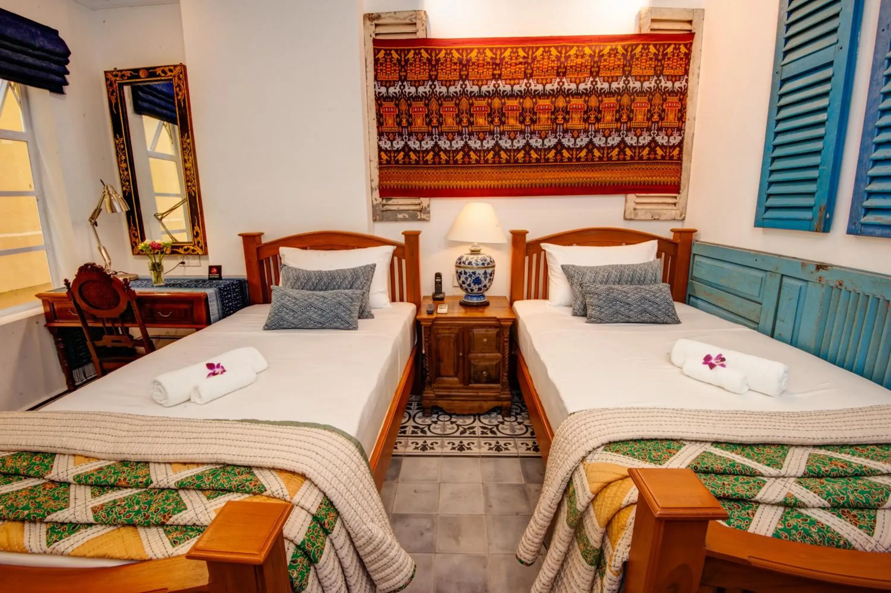 Bed in Khmer Surin Boutique Guesthouse Bed in Khmer Surin Boutique Guesthouse