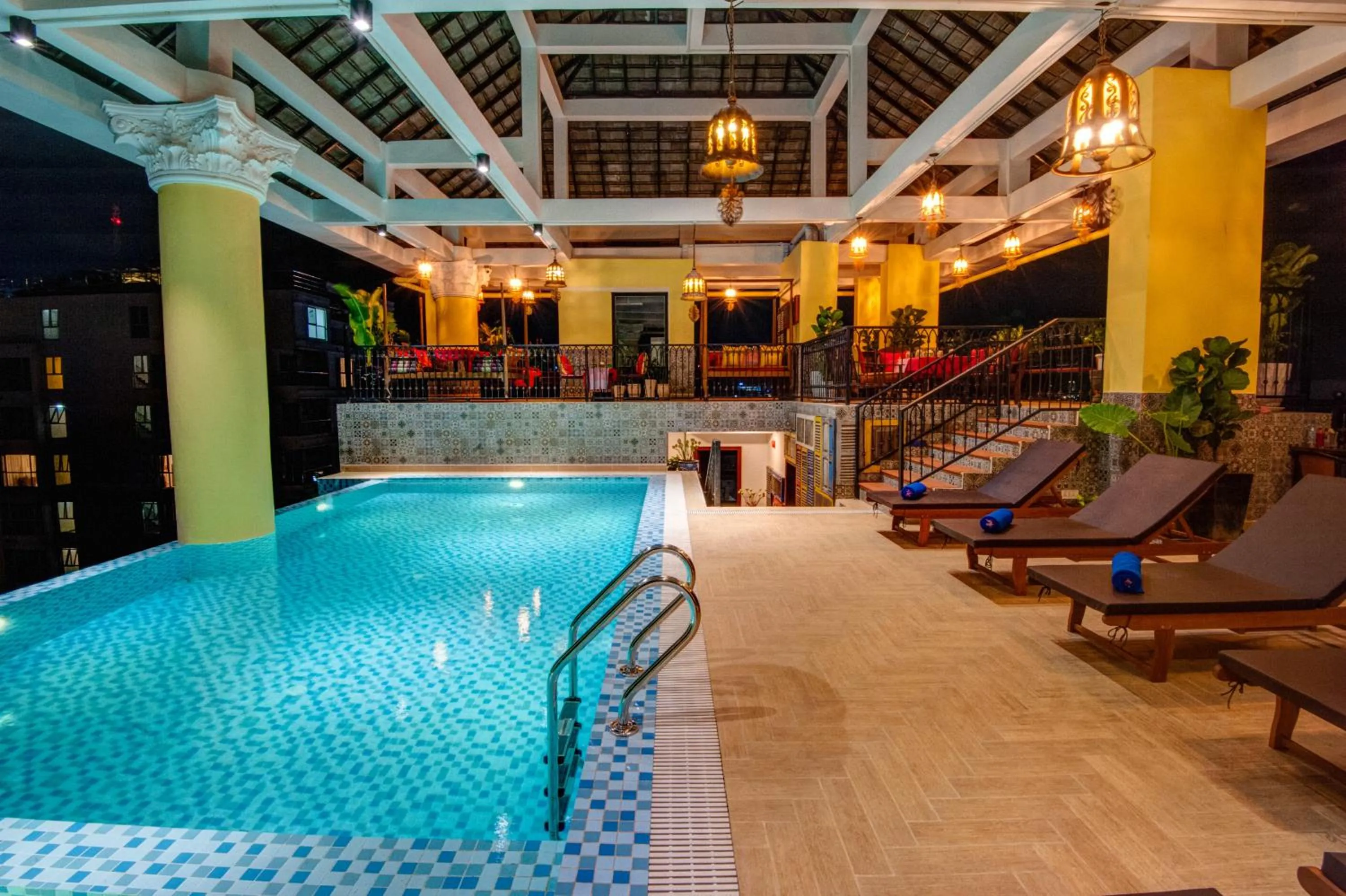 Swimming pool in Khmer Surin Boutique Guesthouse