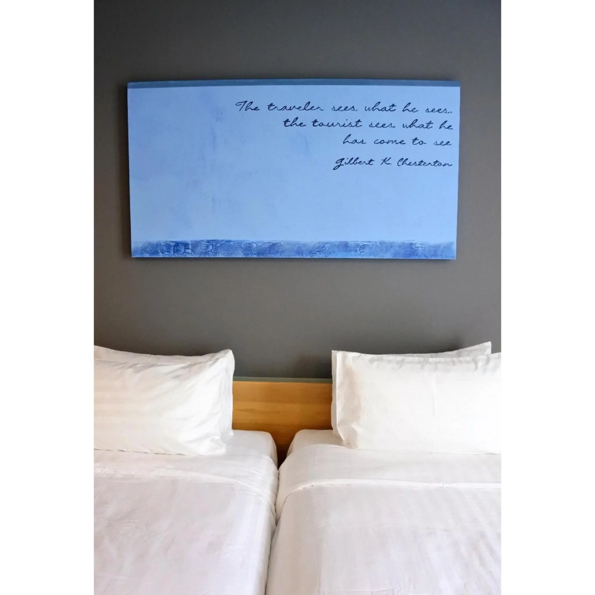 Bed in Kalm Bangsaen Hotel