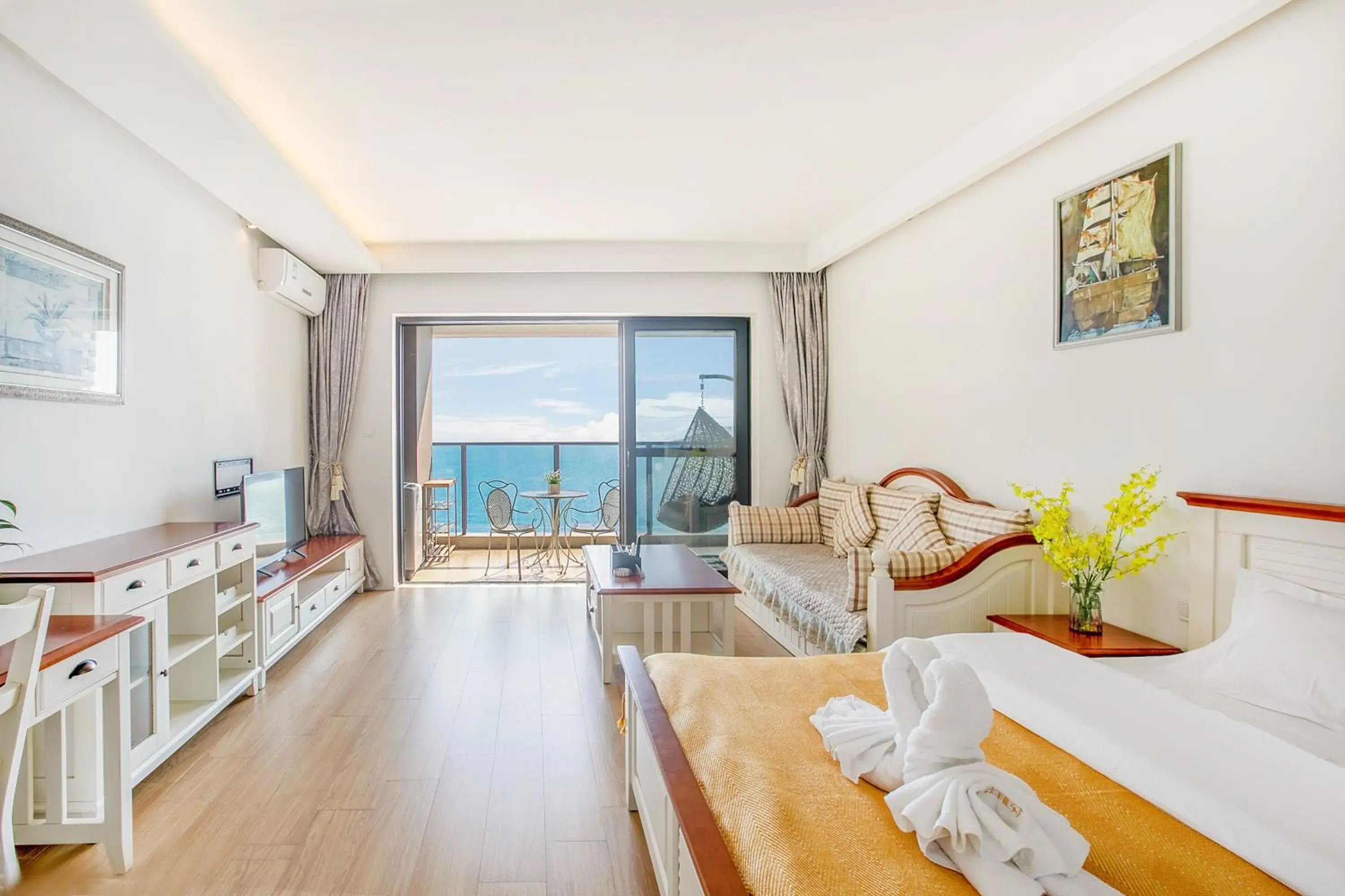 Bed in HuiZhou HuaYangNian Seaview Guesthouse Bed in HuiZhou HuaYangNian Seaview Guesthouse