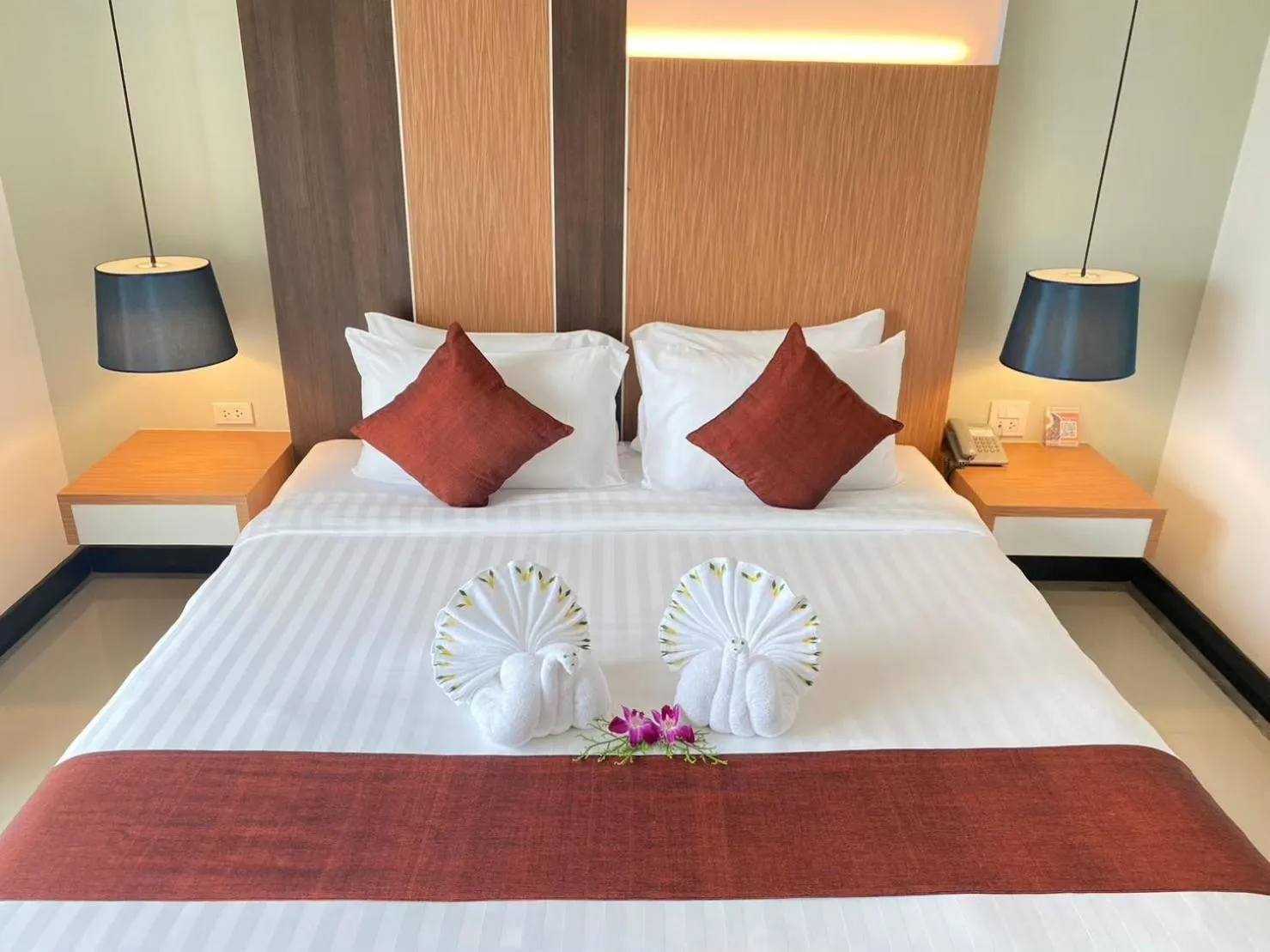 Bed in Siva Royal Hotel