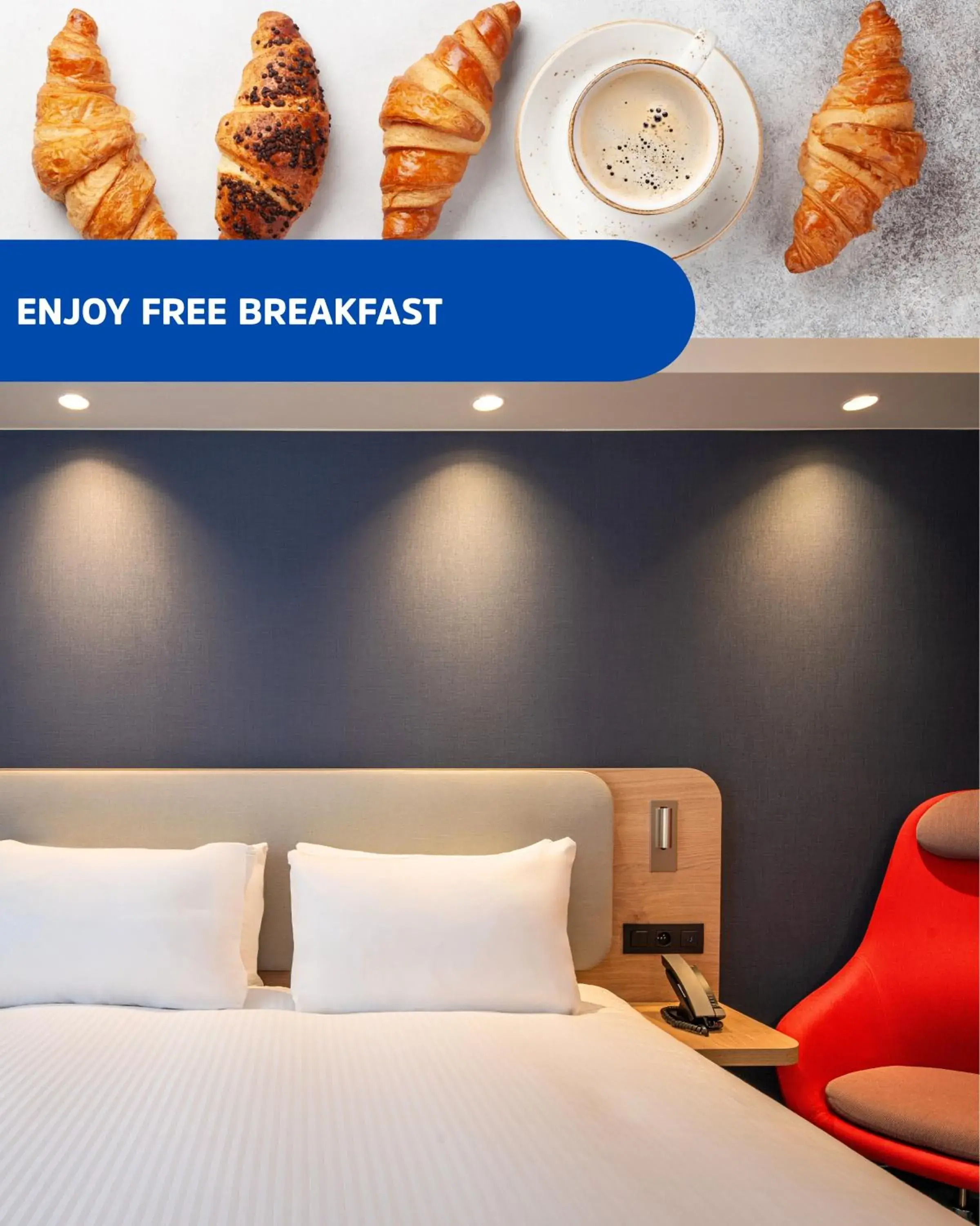 Property building, Bed in Holiday Inn Express & Suites Ghent by IHG Property building, Bed in Holiday Inn Express & Suites Ghent by IHG