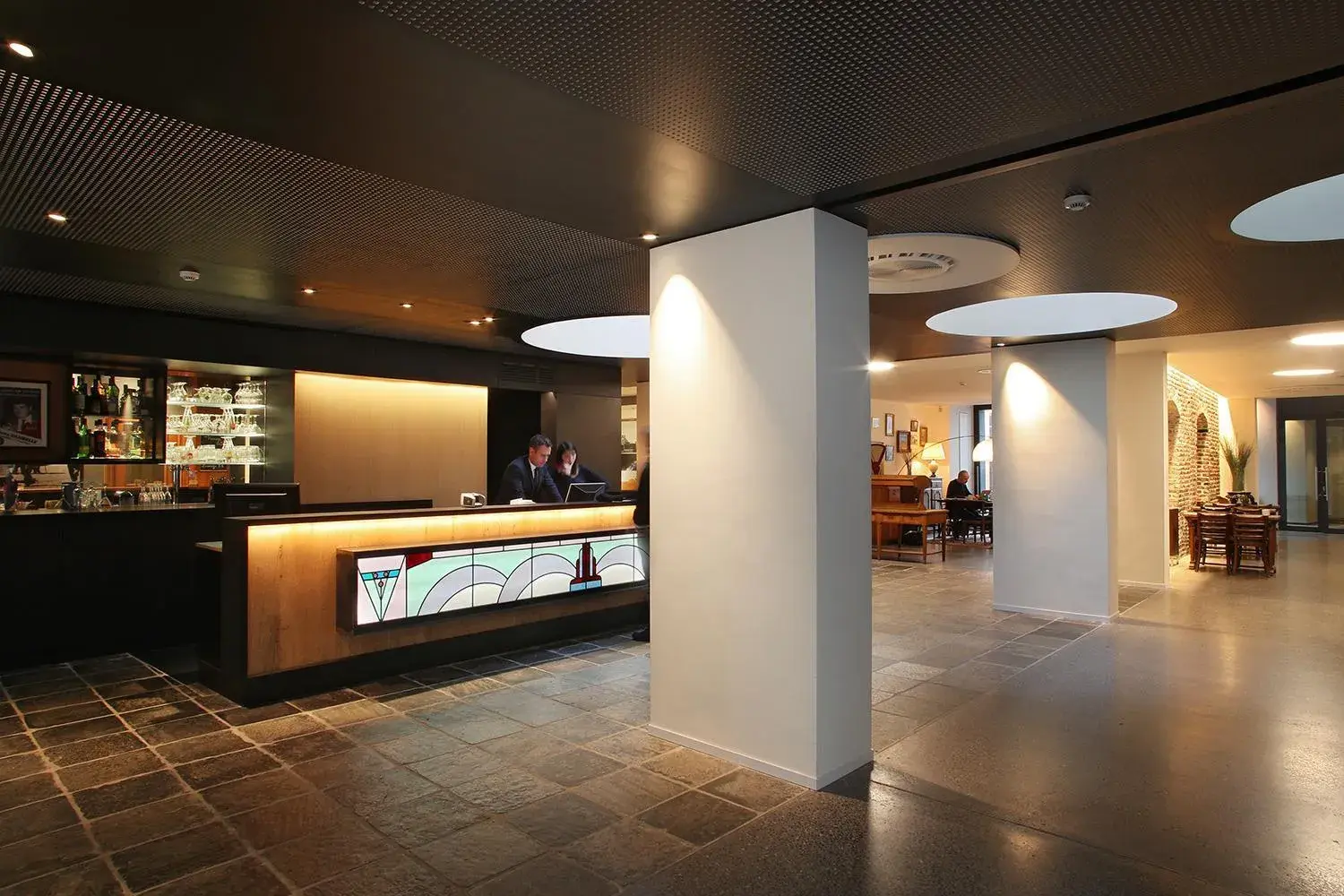 Lobby or reception in Hotel Van Belle Lobby or reception in Hotel Van Belle