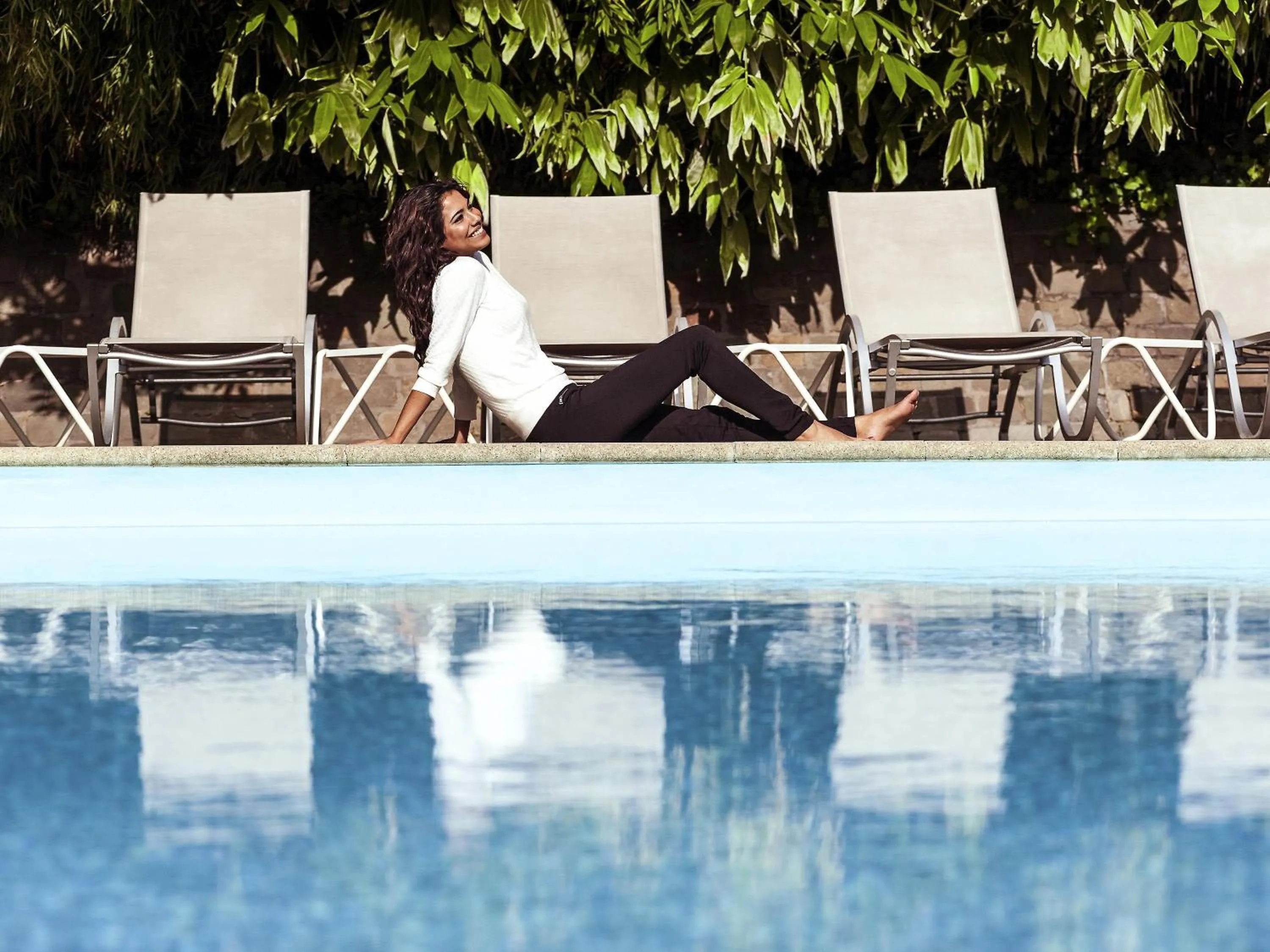 Pool view in Novotel Gent Centrum