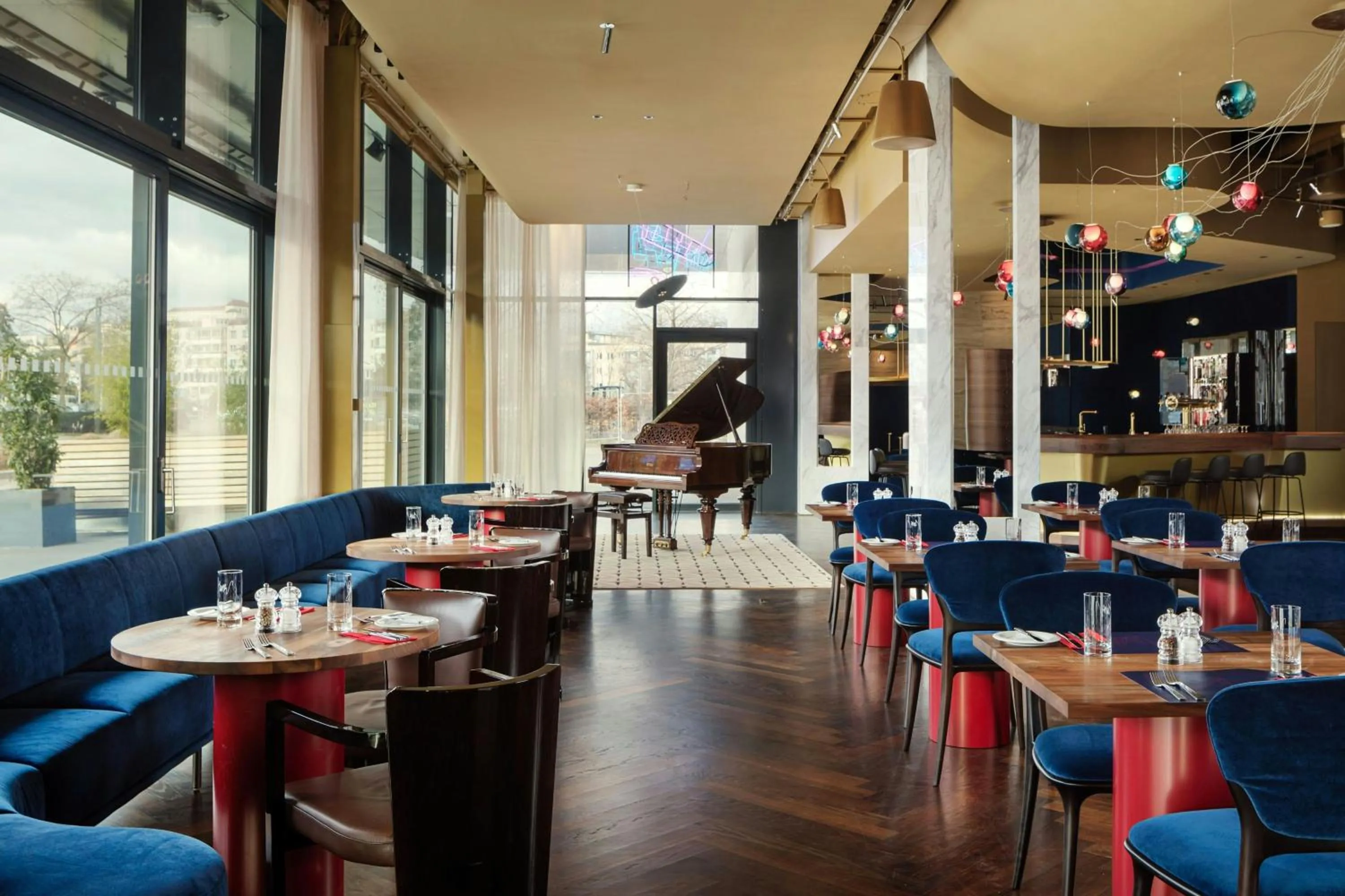 Lounge or bar in Courtyard by Marriott Brno