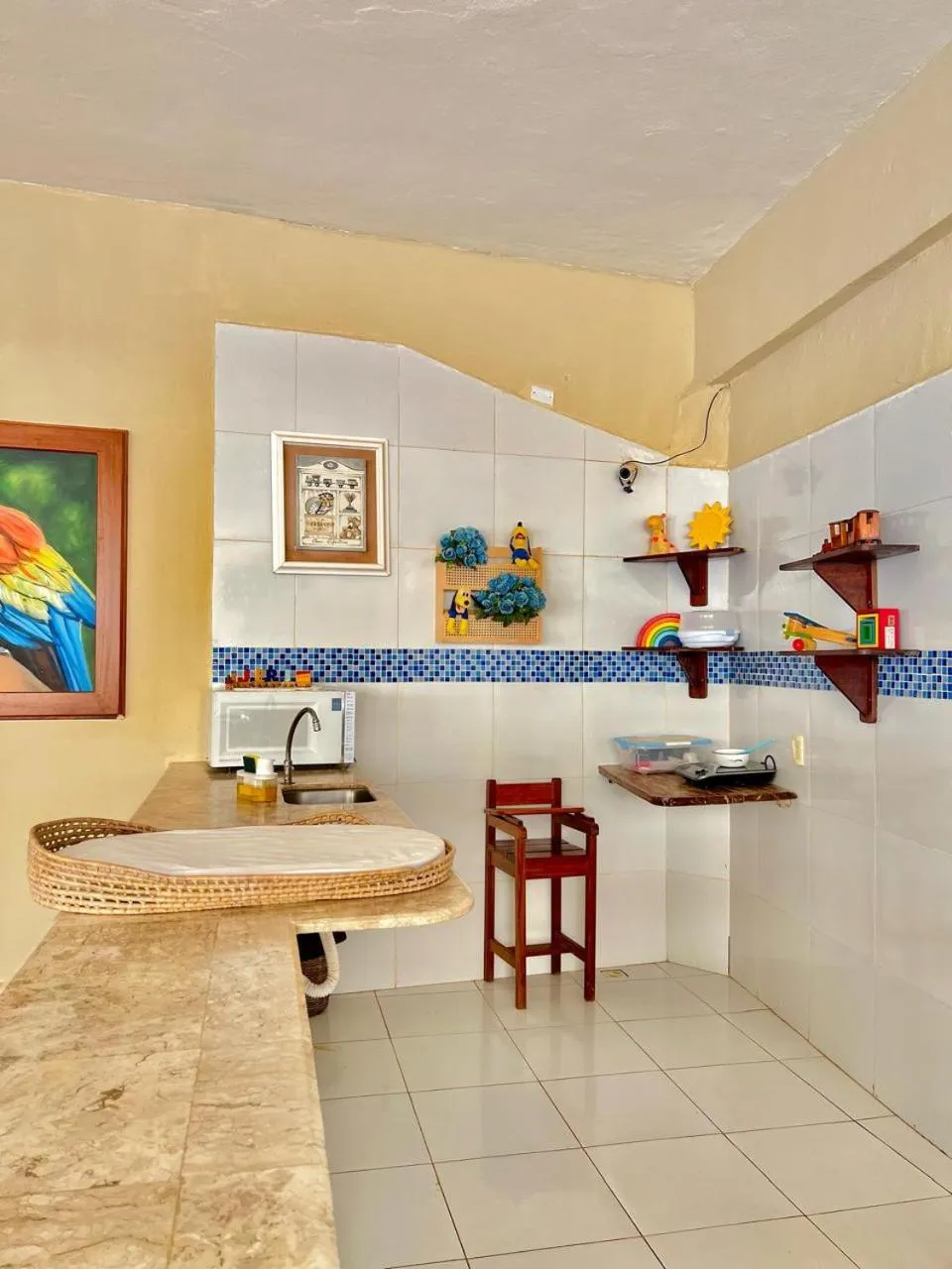 Kitchen or kitchenette in Hotel Maré Mansa