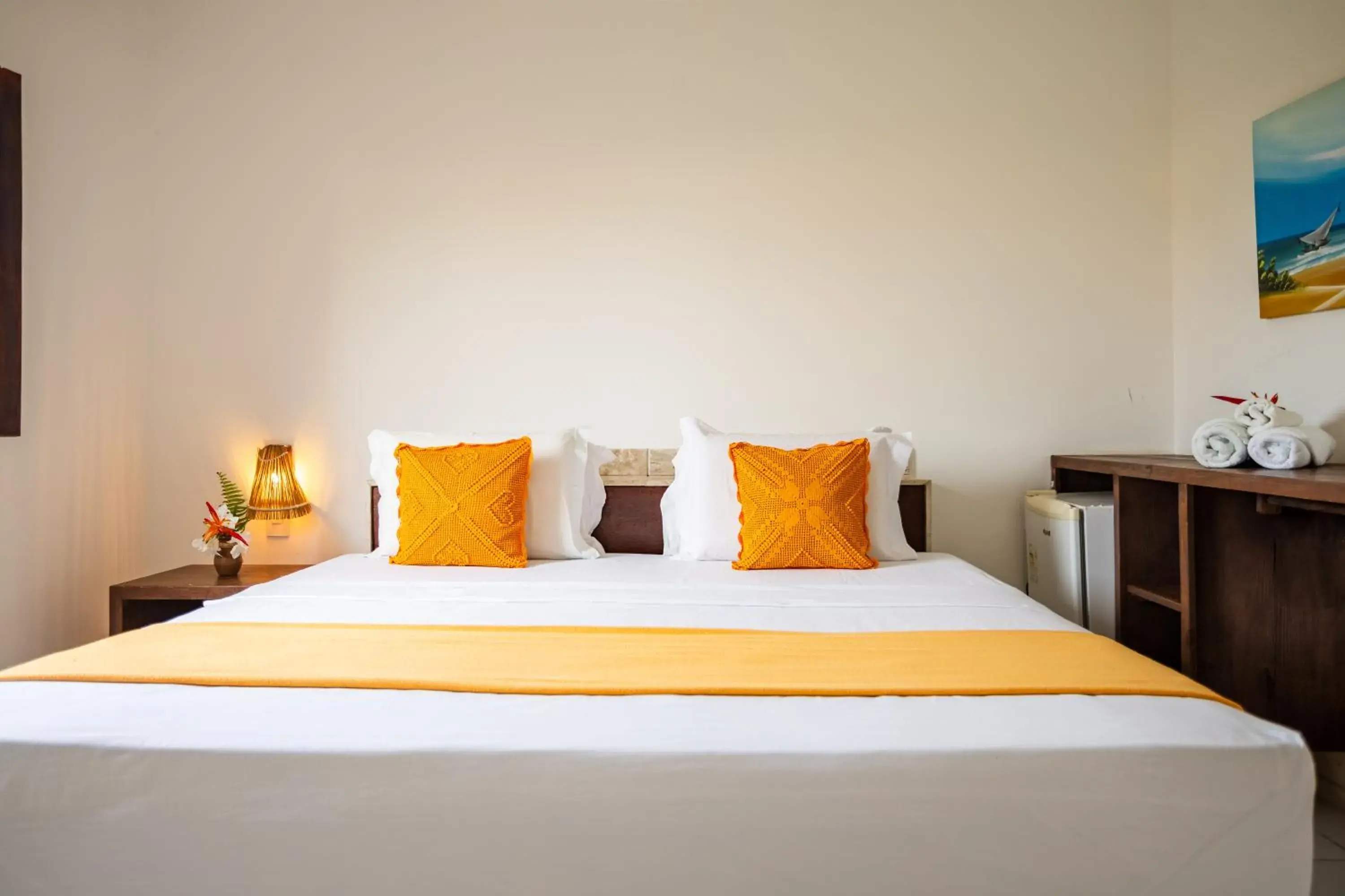 Bed in Hotel Maré Mansa Bed in Hotel Maré Mansa