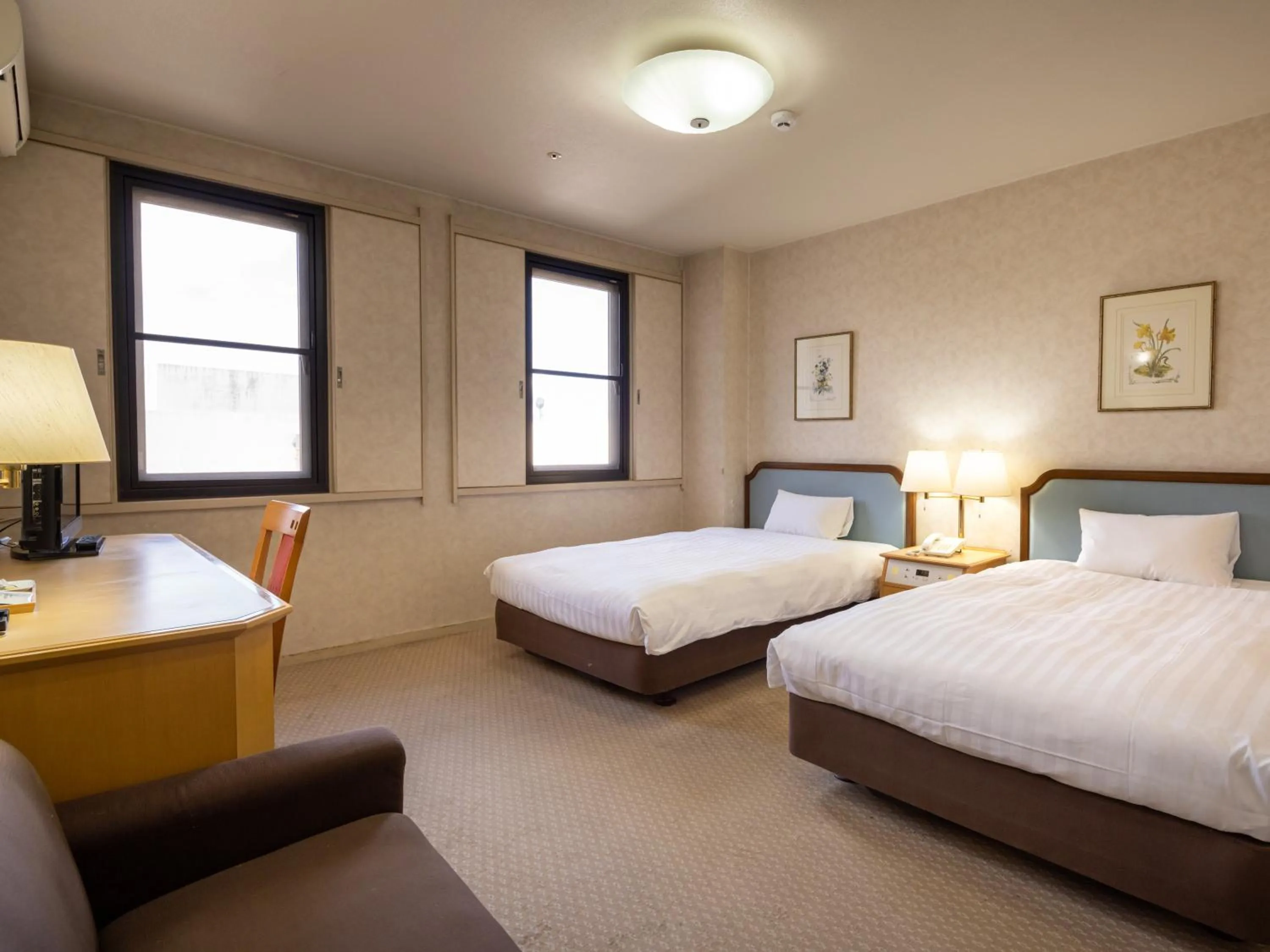 Photo of the whole room, Bed in Hotel Flags Isahaya Nagasaki