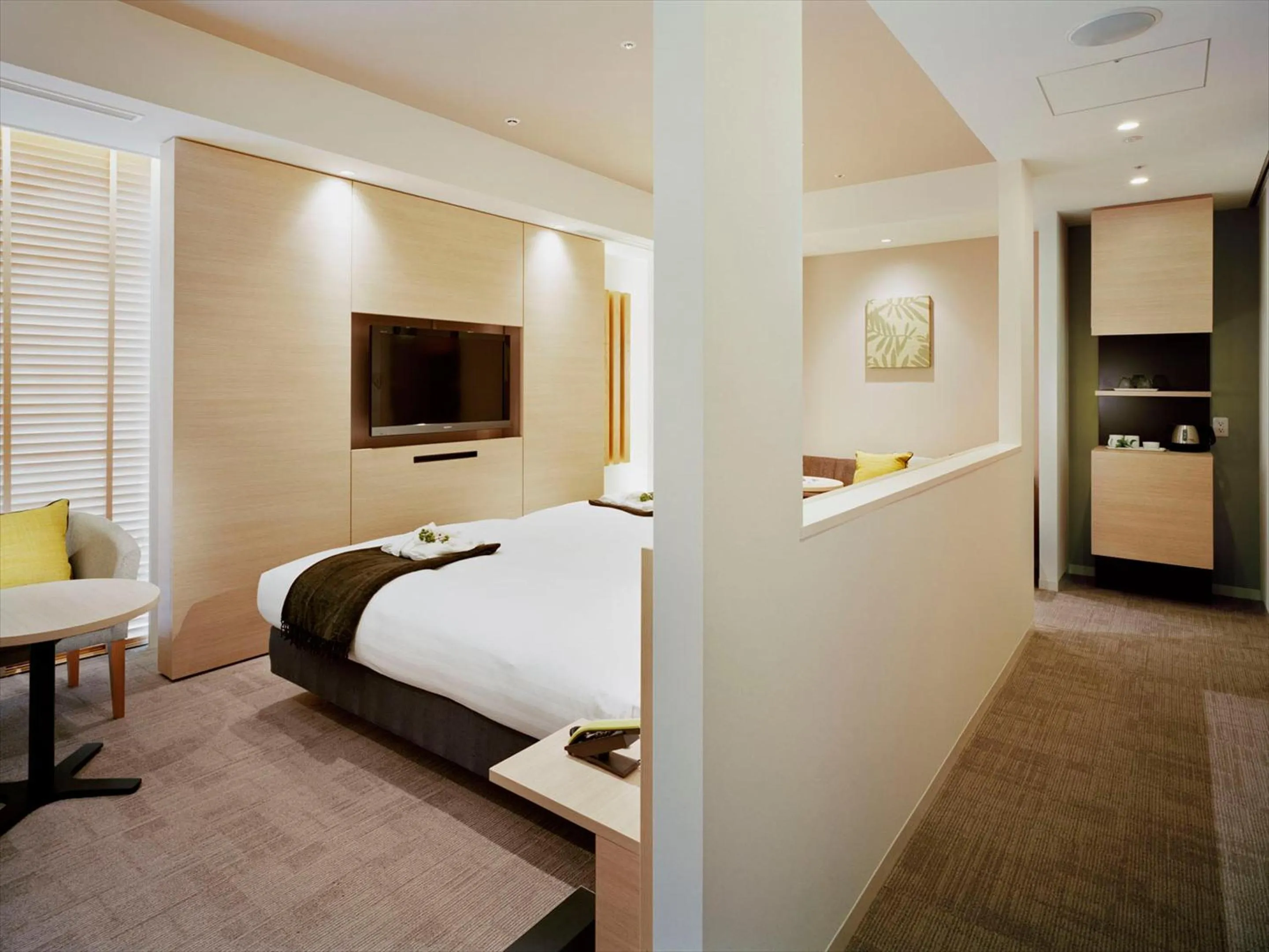 Bed in Tenza Hotel at Sendai Station